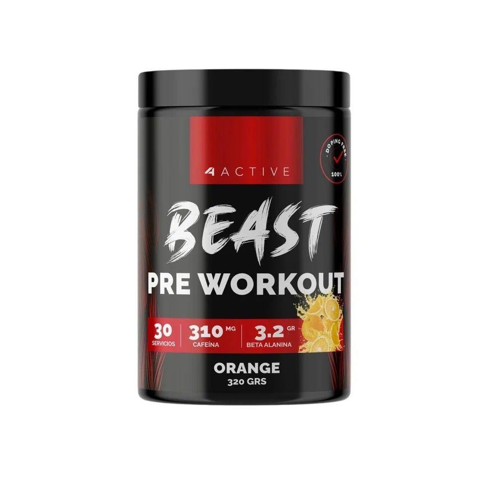 PRE ENTRENO BEAST 320GR NARANJA- 4ACTIVE-2