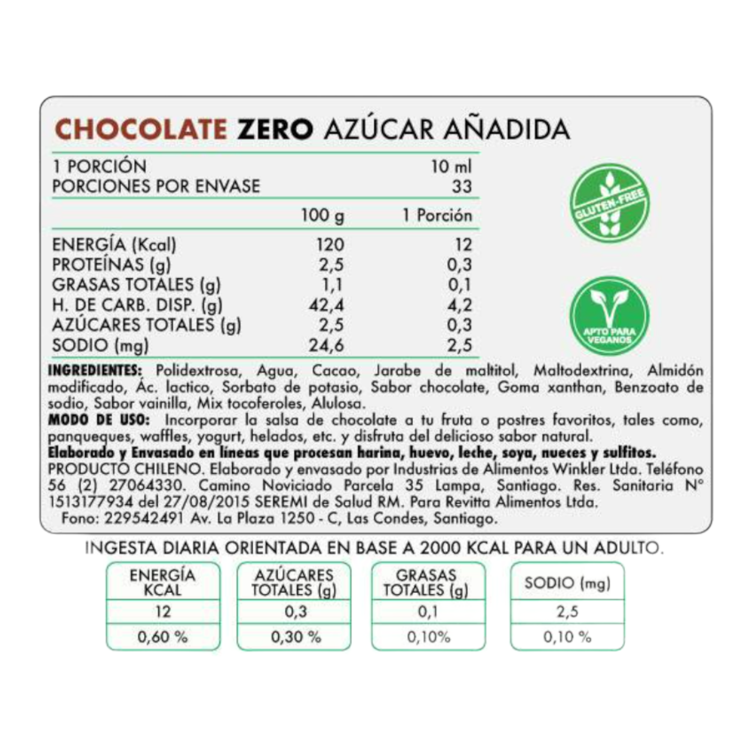 SALSA ZERO REVITTA 330GR SABOR CHOCOLATE-1