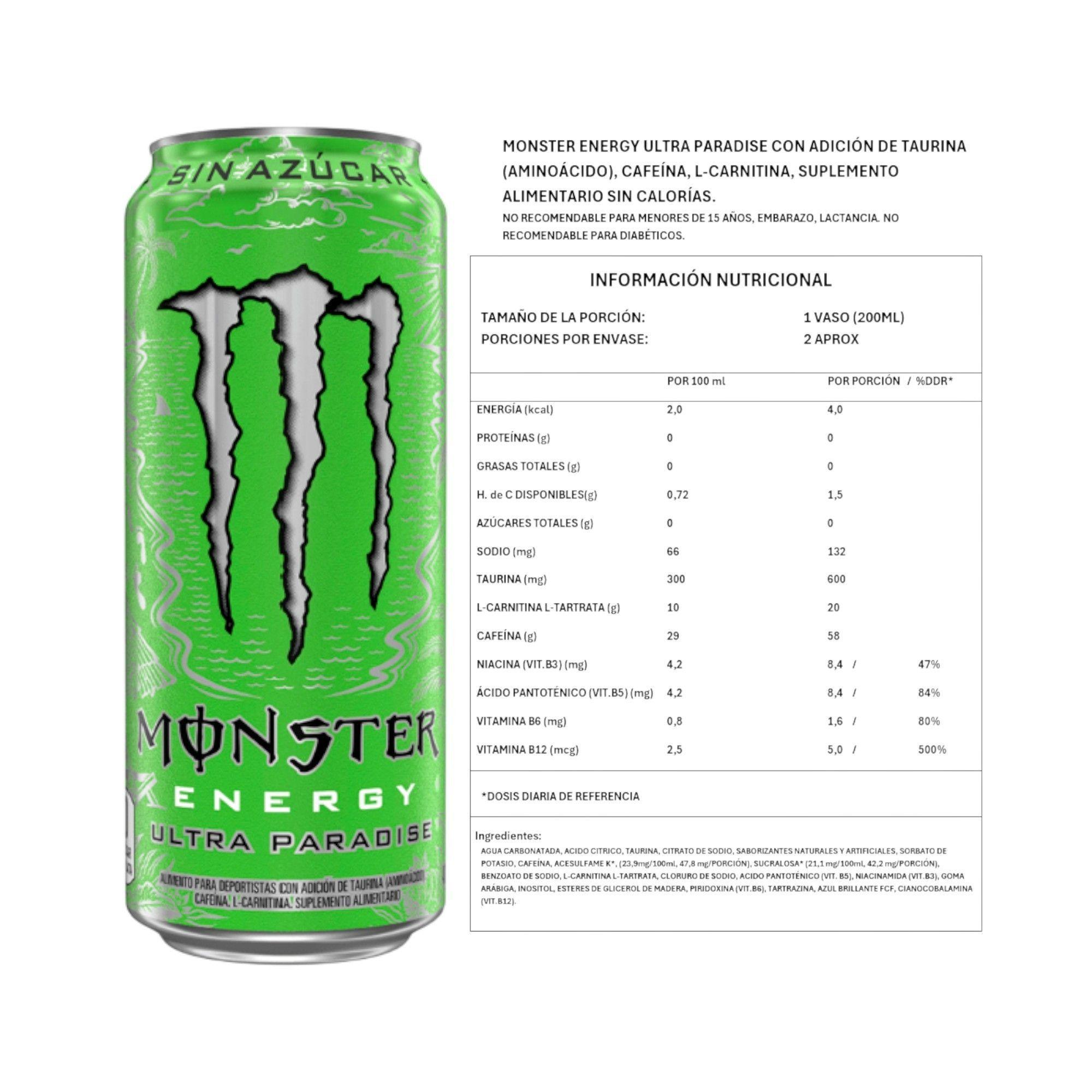 PACK X6 ENERGETICA ULTRA PARADISE SIN AZUCAR 473ML - MONSTER ENERGY-1