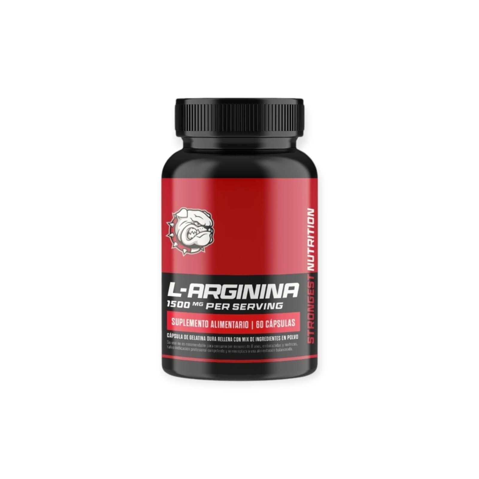 L- ARGININA 1500MG 60 CAPSULAS - STRONGEST-0
