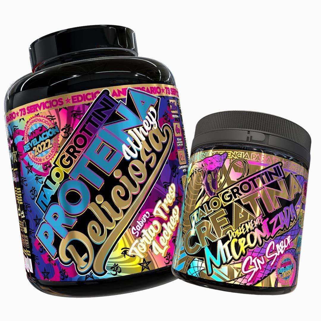 CREATINA MONOHIDRATADA 300 GR PACK PROTEÍNA WHEY TORTA 3 LECHES 5 LB-0