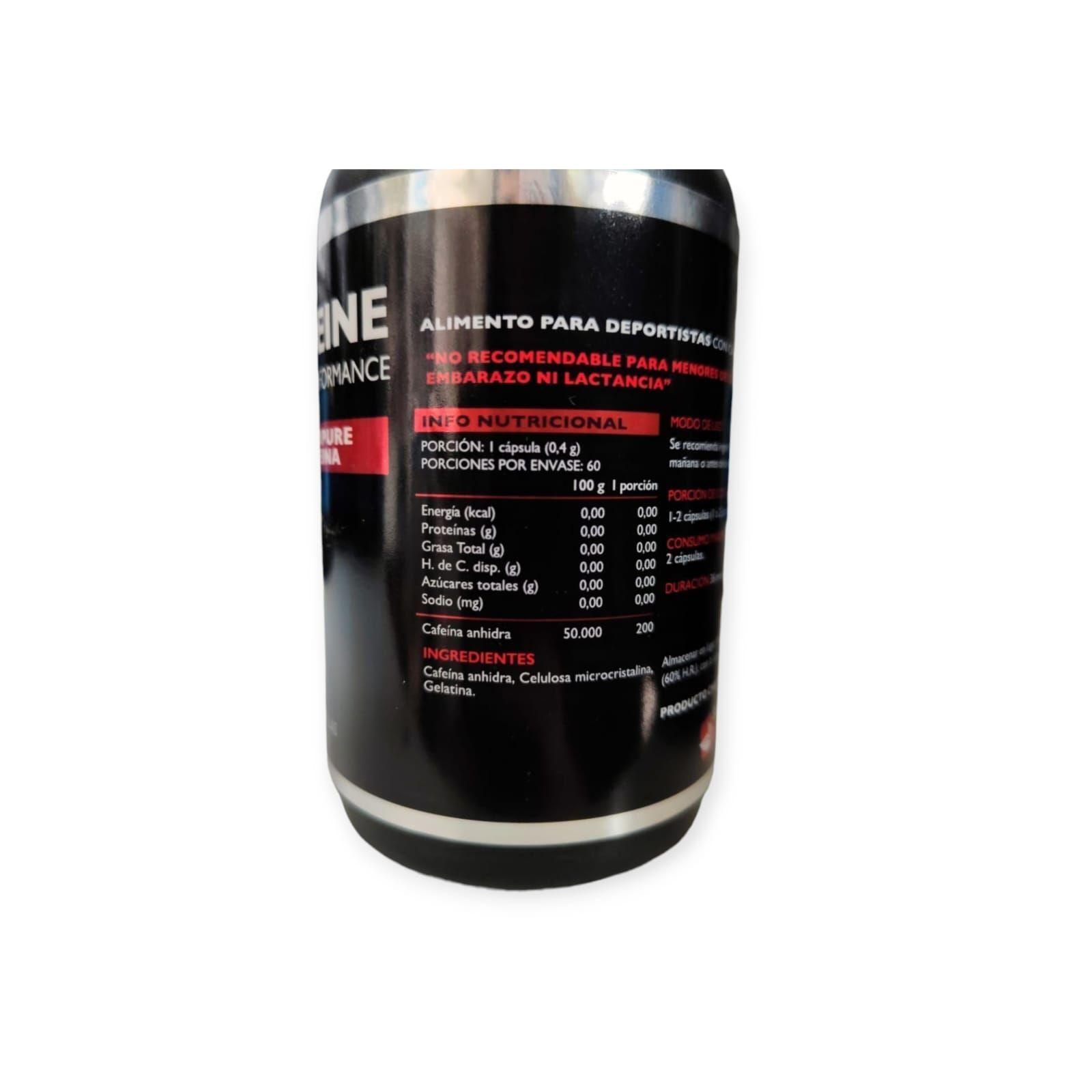 CAFFEINE 200MG 60 CAPSULAS - MY NUTRITION-2