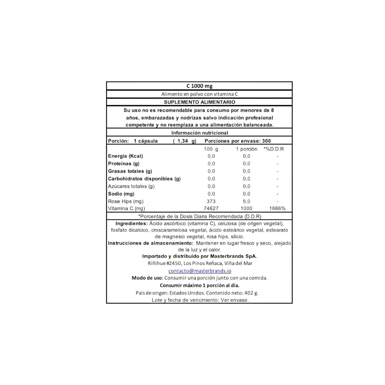 VITAMINA C 1000MG 300 CAPS - NATURE'S TRUTH-1