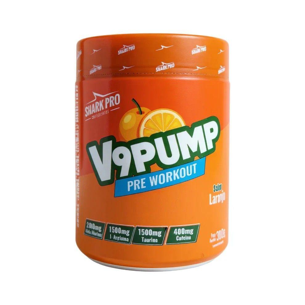 PRE ENTRENO V9 PUMP 300GR NARANJA - SHARK PRO-0