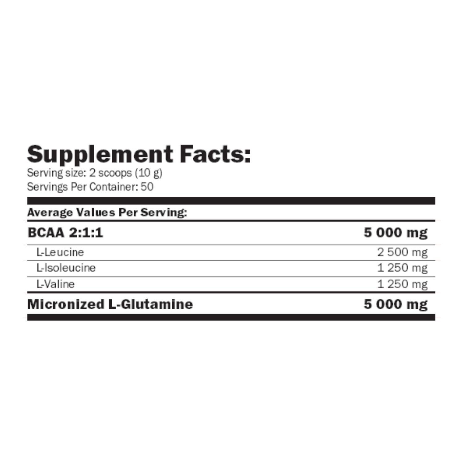 Glutamine + BCAA 2:1:1 . Forest Fruit Amix 300g-1