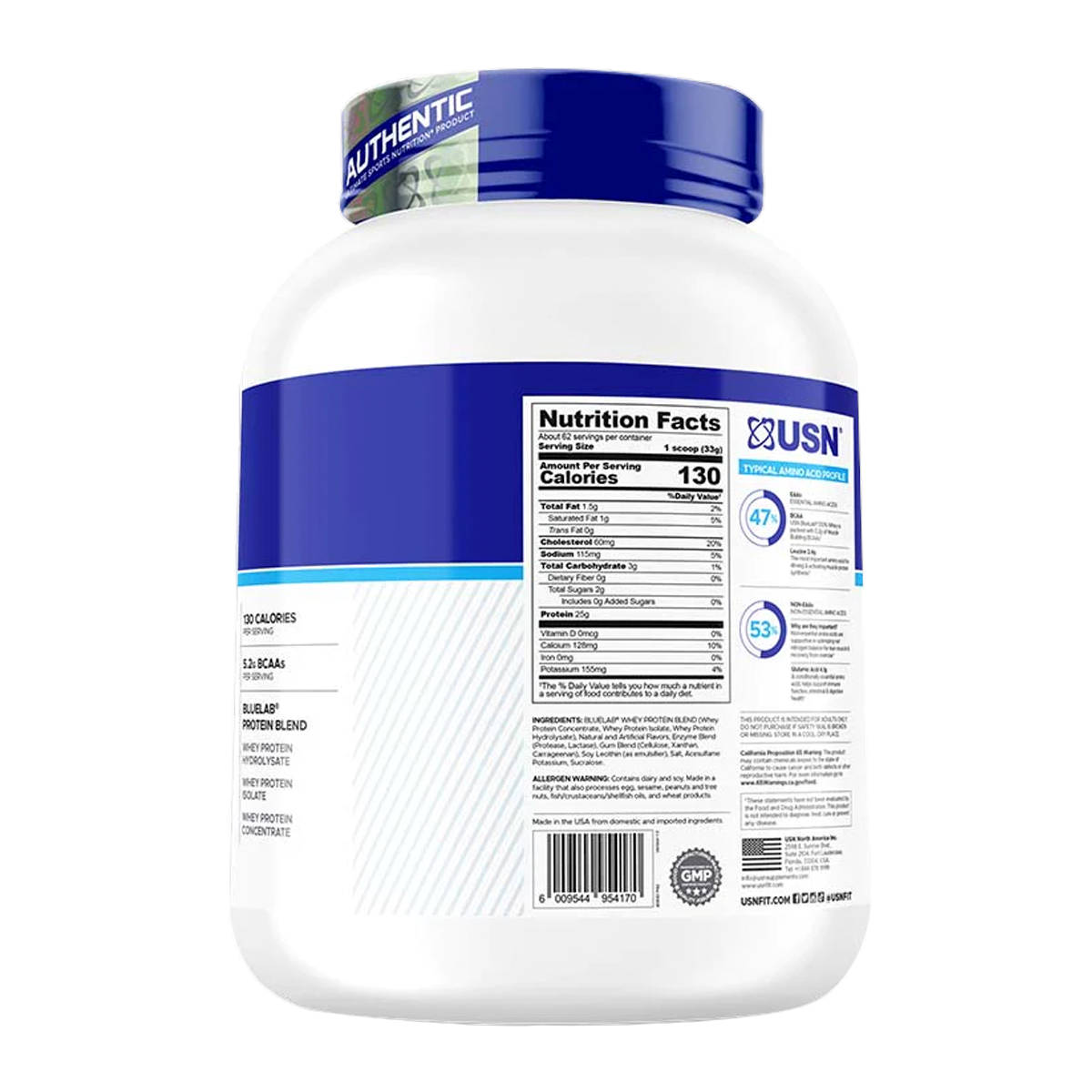 PROTEÍNA BLUE LAB 100% WHEY USN 4,5 LB - Chocolate-1