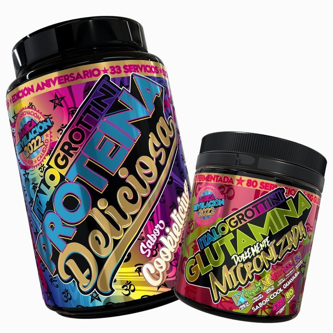 Proteina Whey Deliciosa 2.3 lb Cocolicioso + Glutamina 432g 80Sv-0