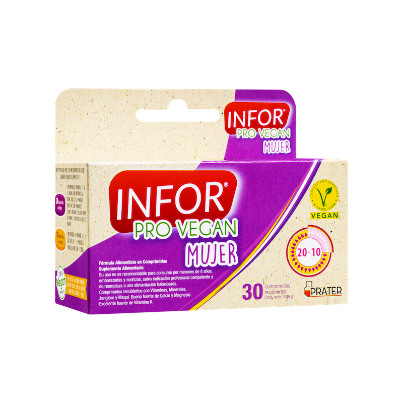 INFOR PRO VEGAN MUJER 30 COMPRIMIDOS - INFOR-0