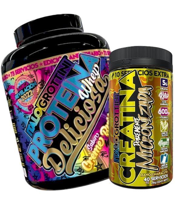 Proteina Vegana 73s   + Creatina 40s Mango-0