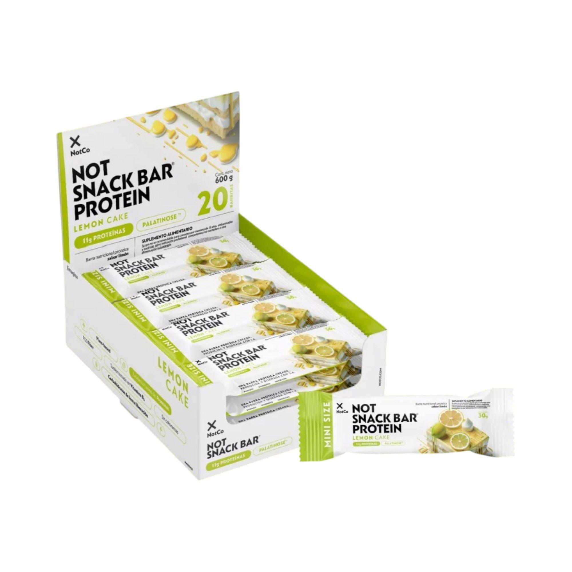BARRAS DE PROTEINA NOTSNACK BAR LEMON CAKE 600GR 20 UNIDADES- NOTCO-0