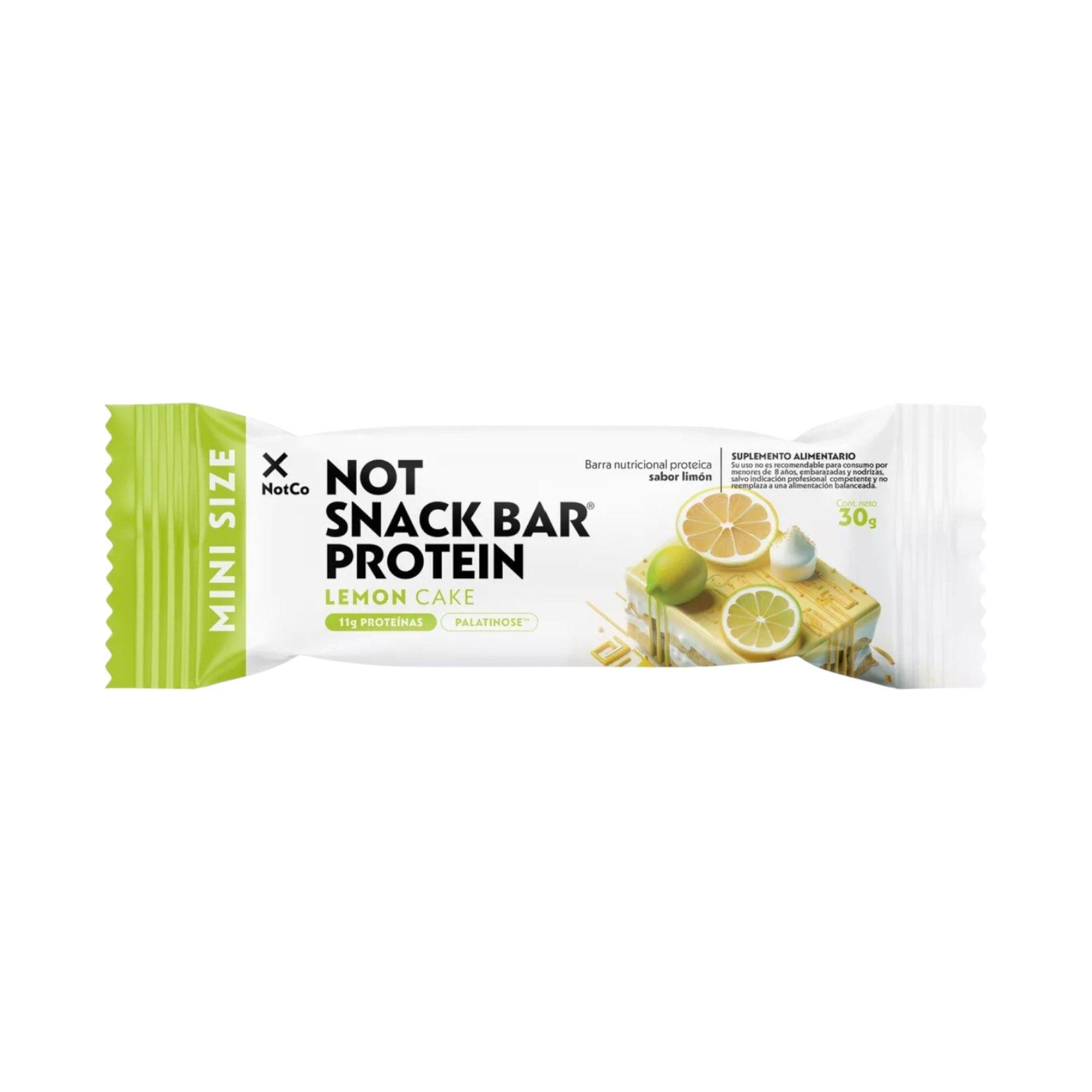 BARRAS DE PROTEINA NOTSNACK BAR LEMON CAKE 600GR 20 UNIDADES- NOTCO-1