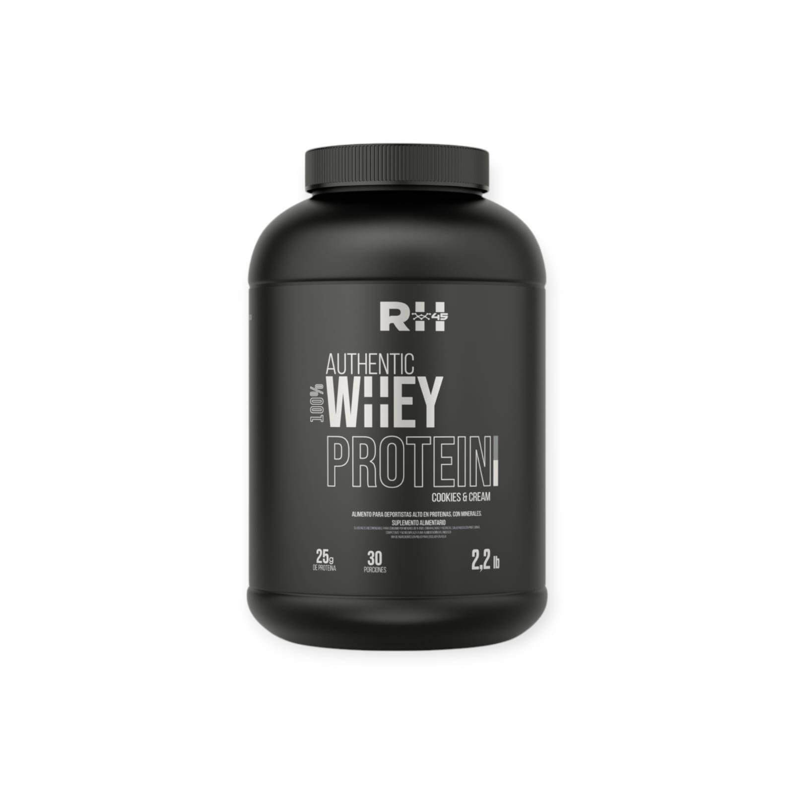 Proteina Authentic 100% Whey Protein 2,2lb 60 Sv - Rh45-2