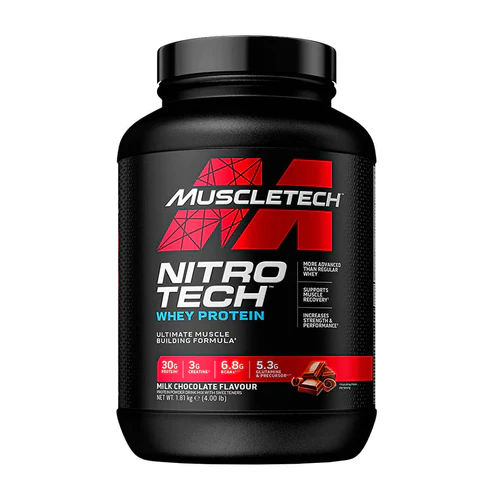 PROTEINA NITRO TECH  PERFORMANCE CON CREATINA  - 4LB - MILK CHOCOLATE-0