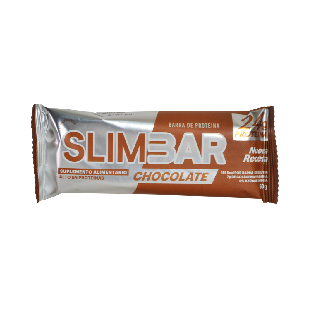 Box de 12 Barras de proteína 23gr de proteína 60gr Slimbar Chocolate-1