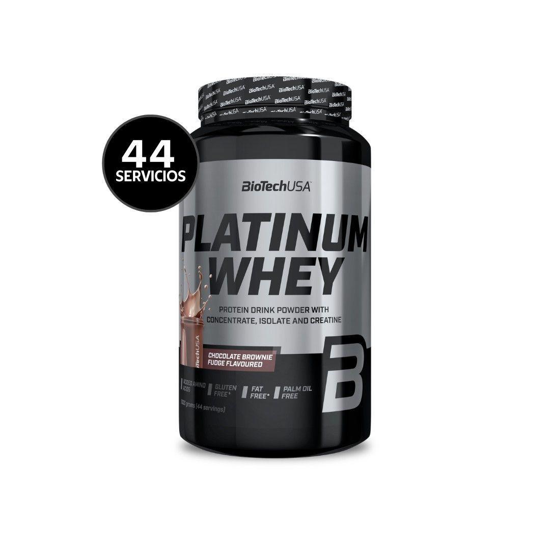 PROTEINA PLATINUM WHEY 44SV 1000GR CHOCOLATE BROWNIE FUDGE- BIOTECHUSA-1