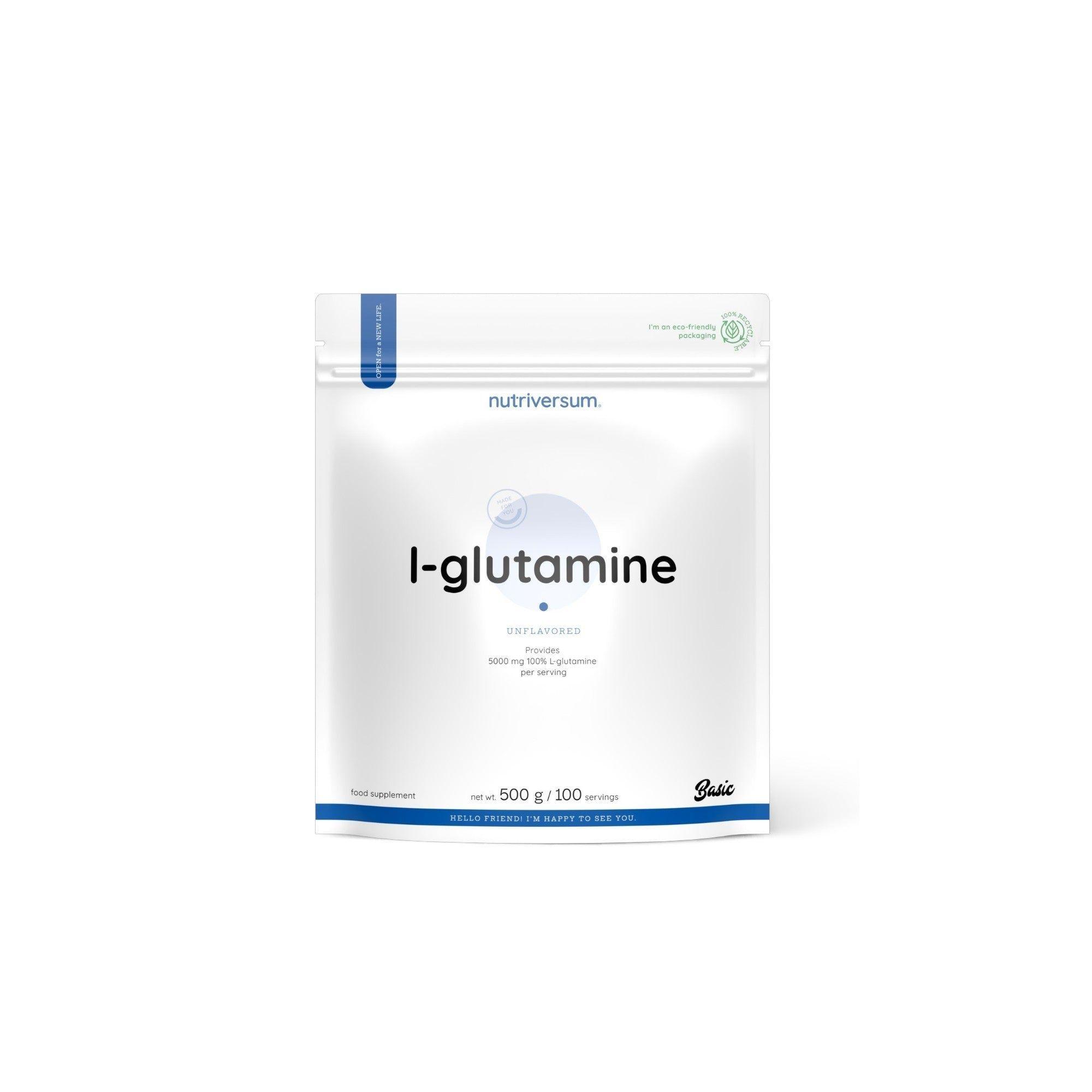 L- GLUTAMINA 500GR 100 SERVICIOS UNFLAVORED - NUTRIVERSUM-0