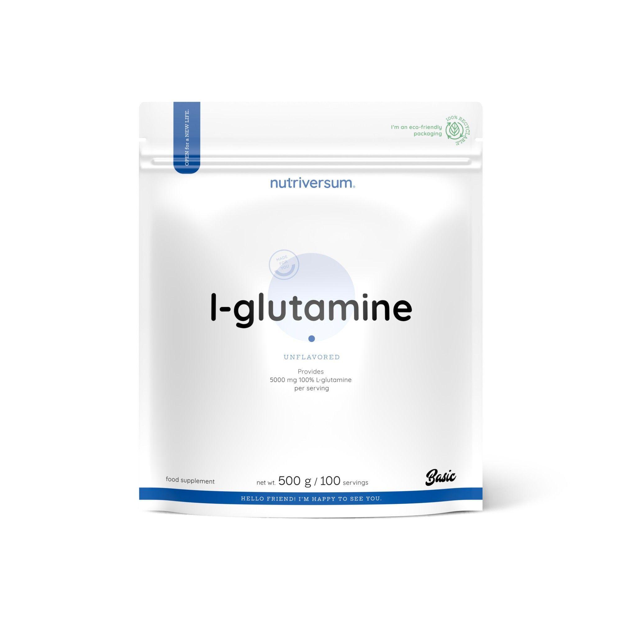 L- GLUTAMINA 500GR 100 SERVICIOS UNFLAVORED - NUTRIVERSUM-1