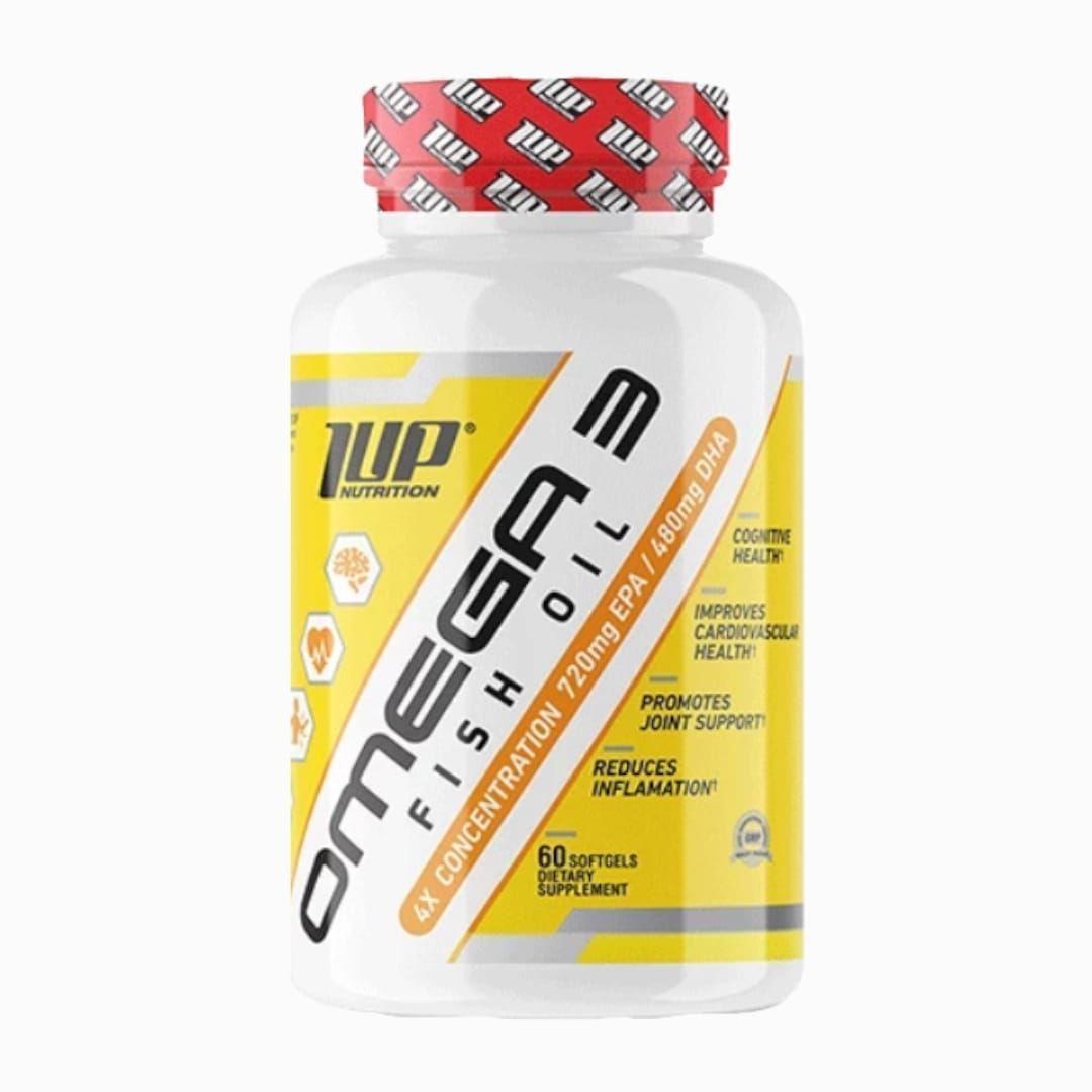 Omega 3 Fish Oil - 60 Softgels - 1up Nutrition-0