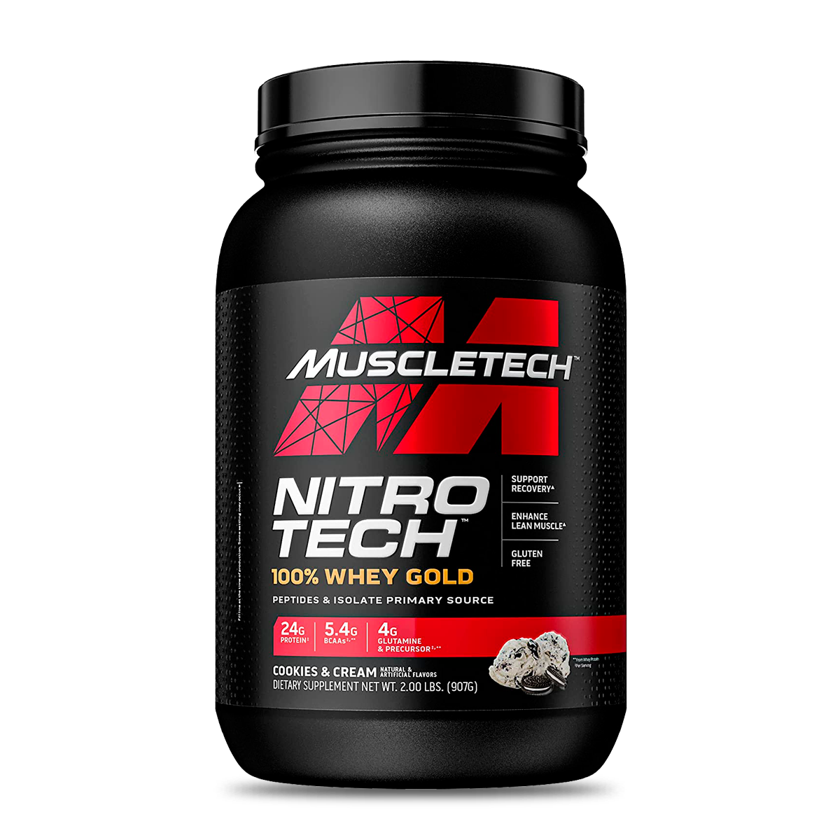Nitro Tech 100% Whey Gold 2 LBS COOKIES AND CREAM - MUSCLETECH-0