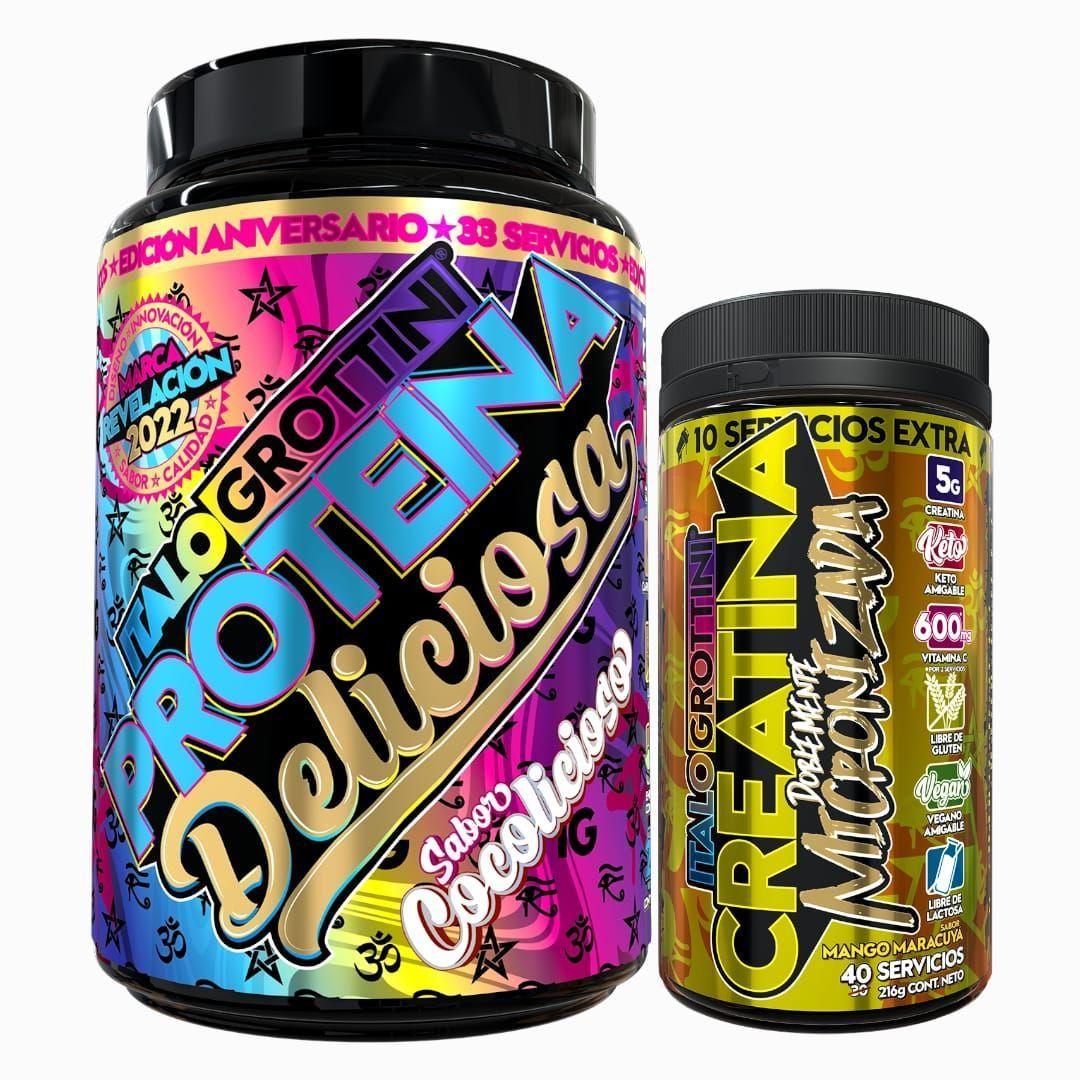 Proteína Whey Deliciosa 2,3Lb + Creatina 40sv Mango Maracuya-0
