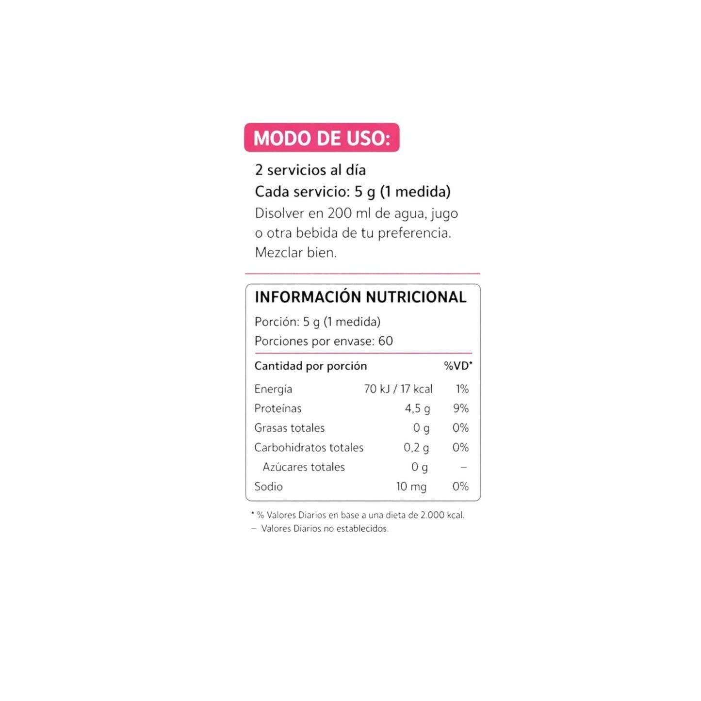 COLAGENO HIDROLIZADO TIPO 1 Y 3 SIN SABOR 300GR - PULSE NUTRITION-1