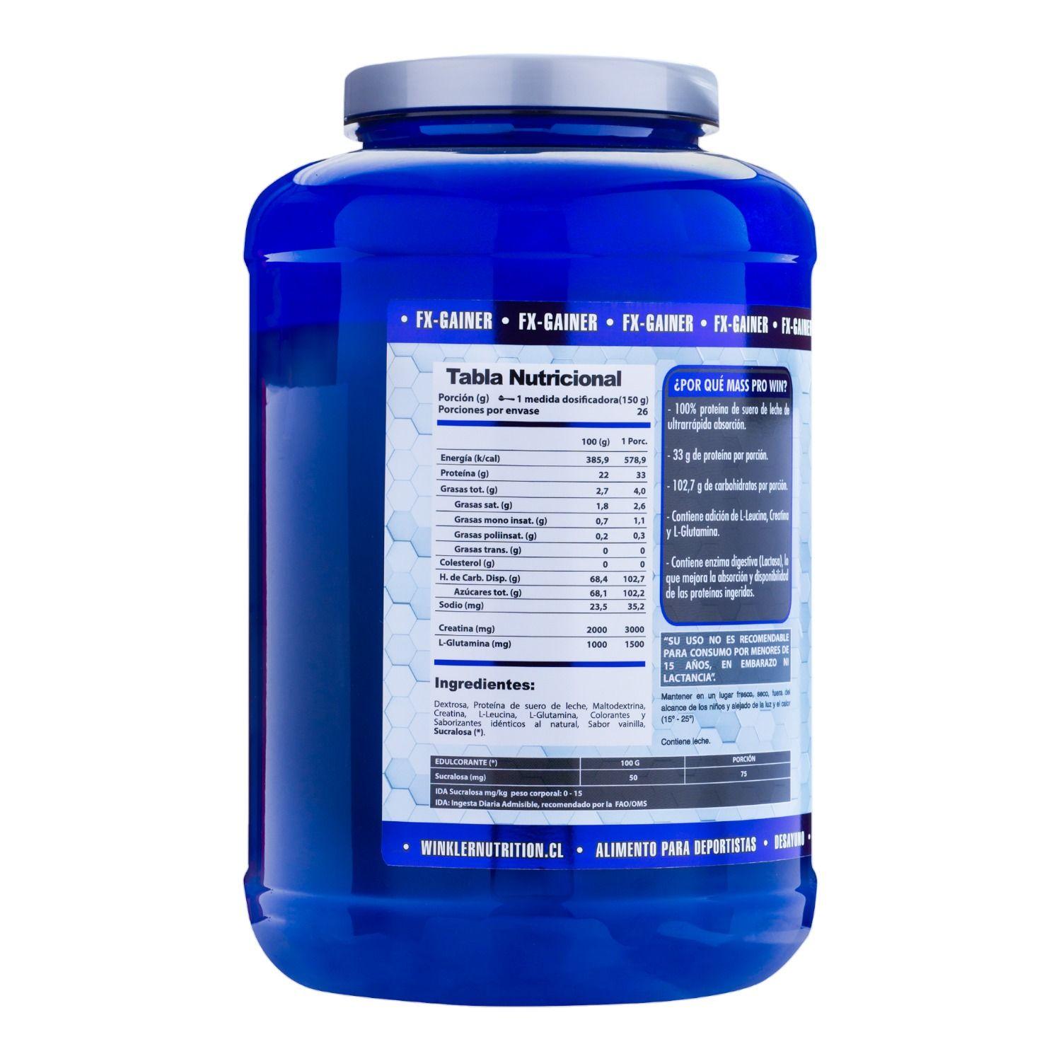 Ganador de peso Mass Pro Win Dulce de leche 3,9 kgs - 26sv -Winkler N.-1