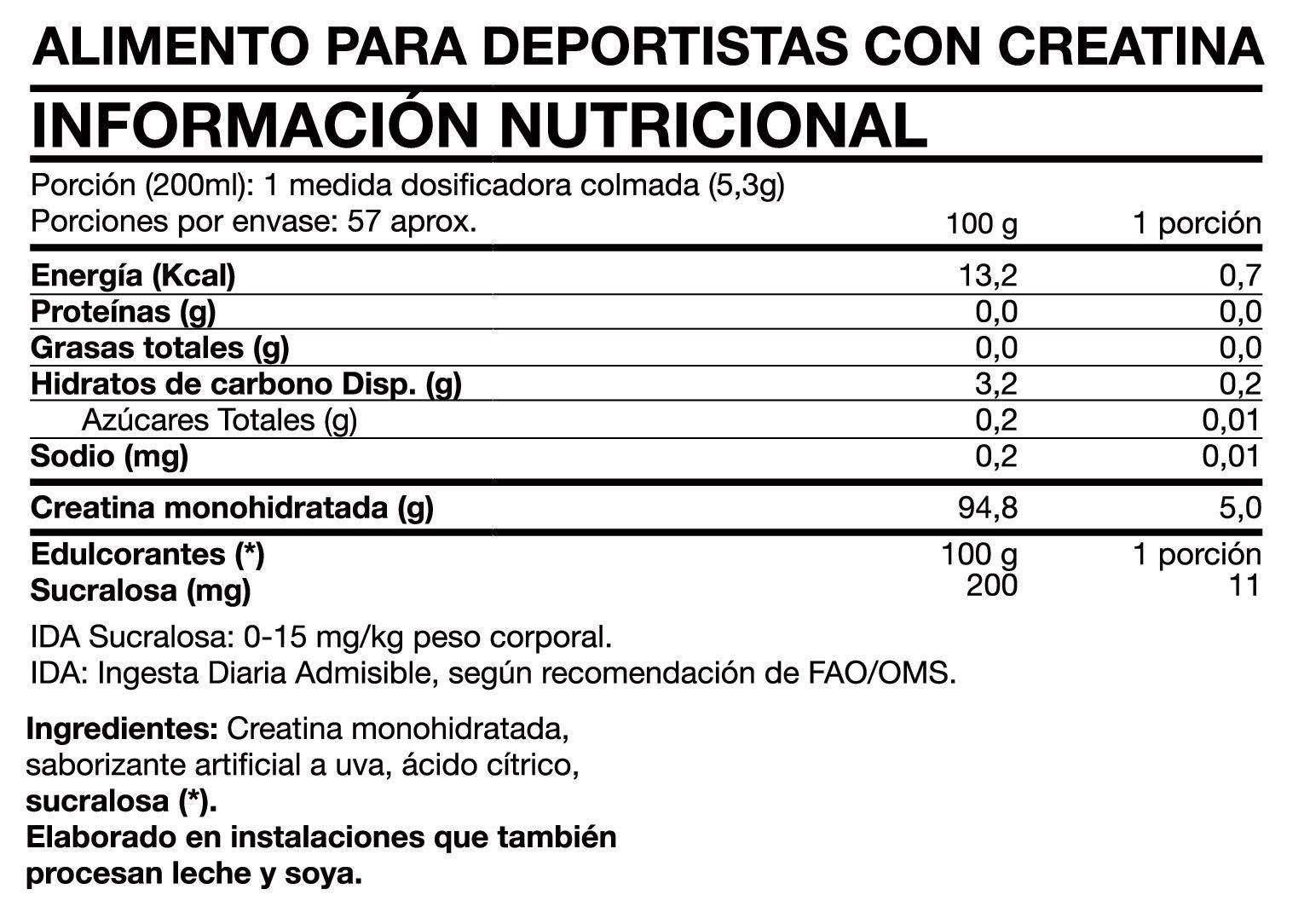 CREATINA MONOHIDRATADA TASTY 300GR GRAPES BUBBLE GUM - FOODTECH-1