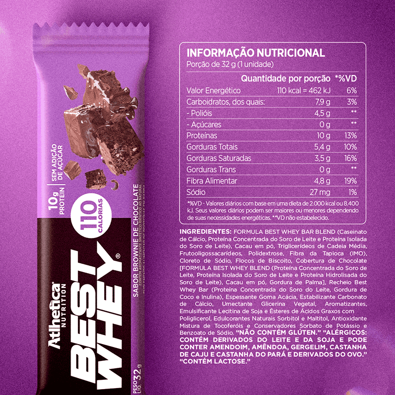BOX DE 12 BARRAS BEST WHEY 10G PROTEIN- ATLHETICA-1