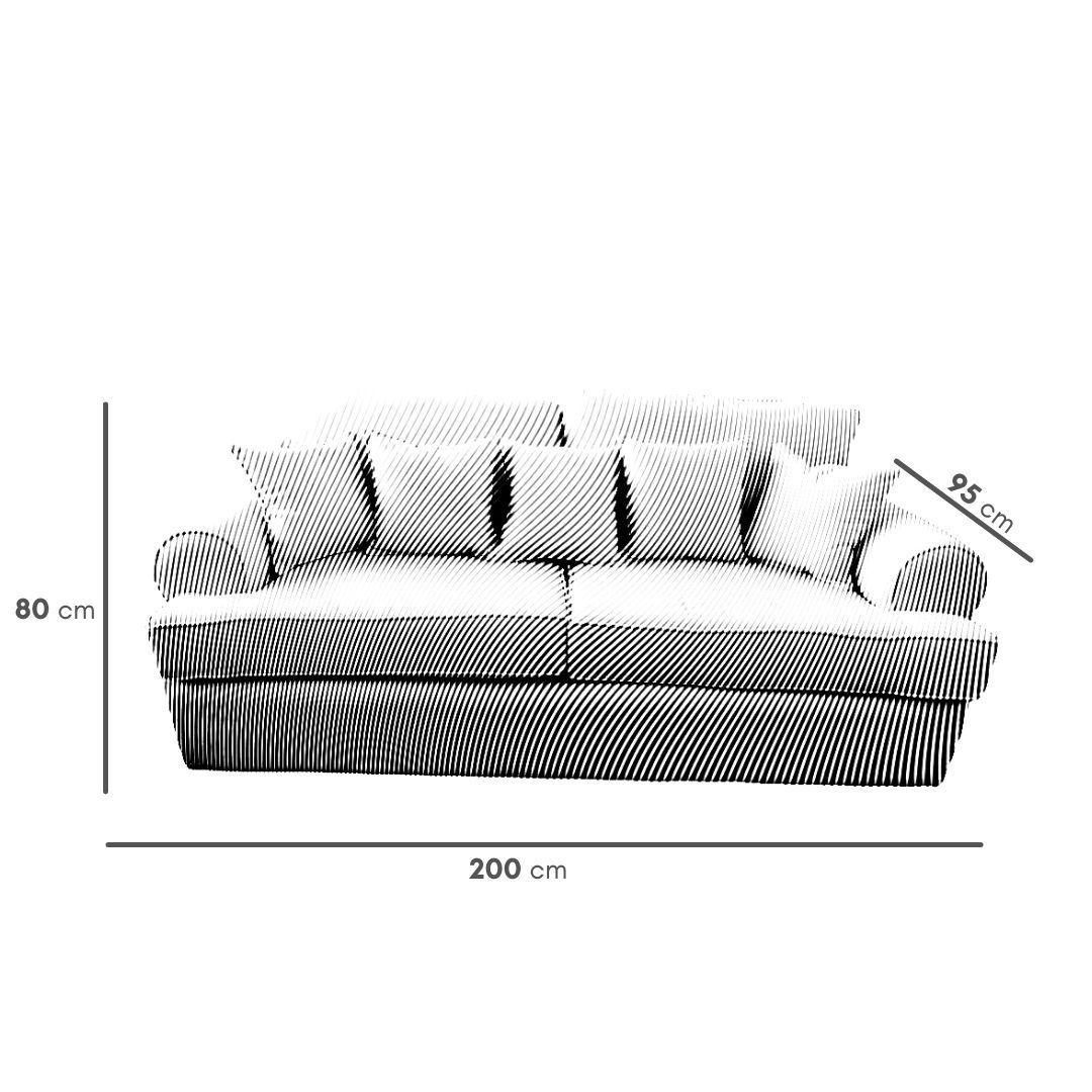 Sofa Ares 2,0 Mts Crudo-3