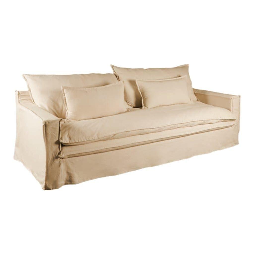 Sofa Amaro 2,0 Mts Beige con Funda-1