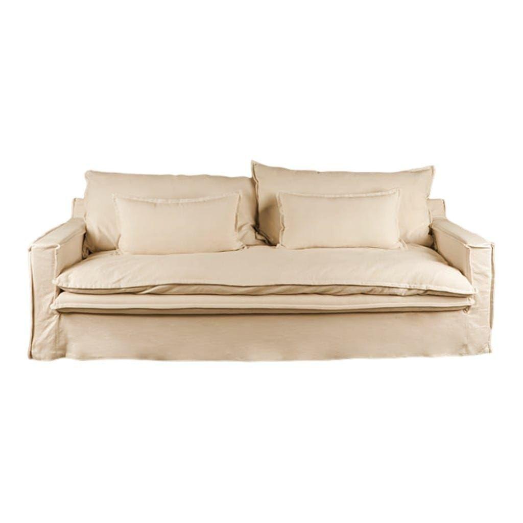 Sofa Amaro 2,0 Mts Beige con Funda-0