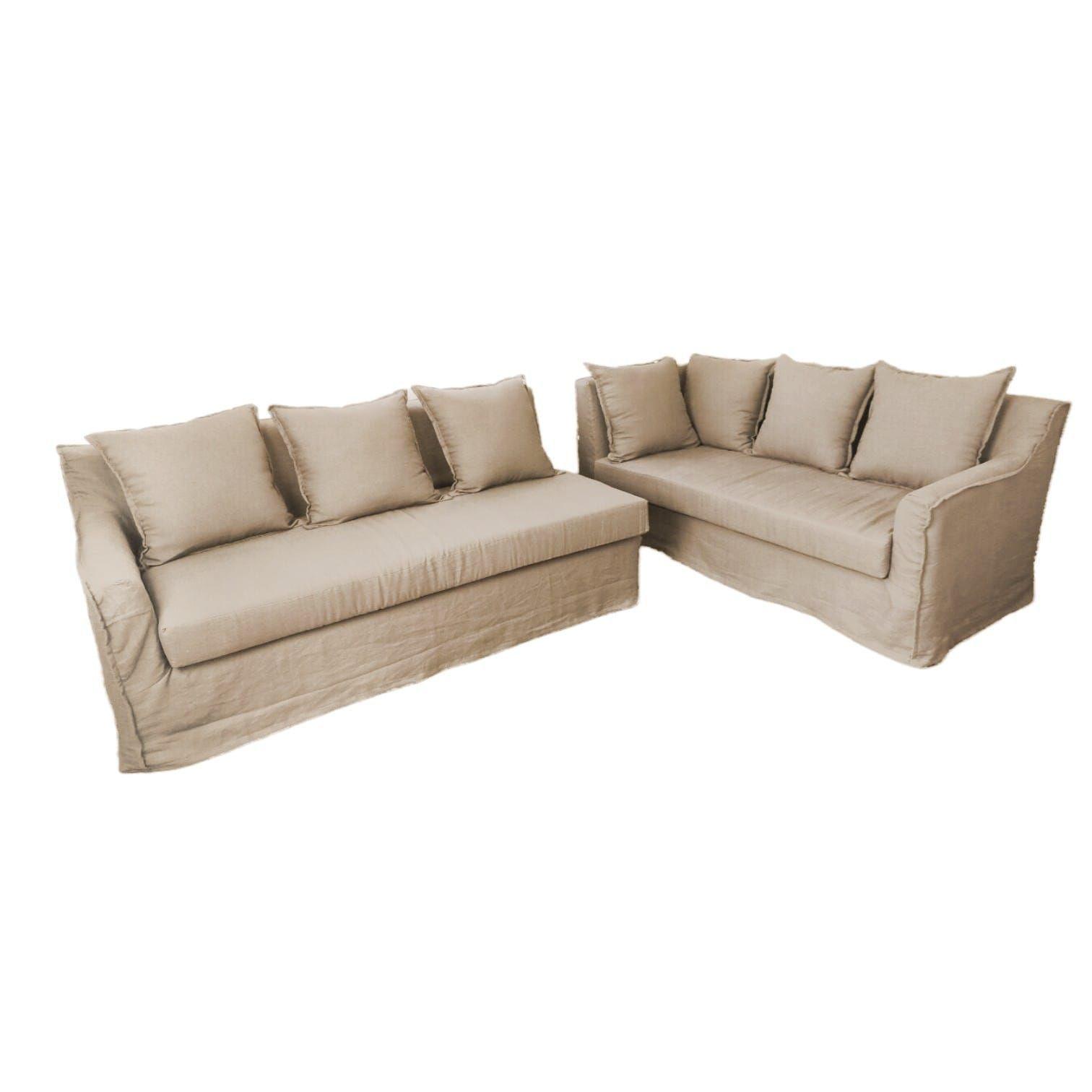 Seccional Gema Beige con funda-1