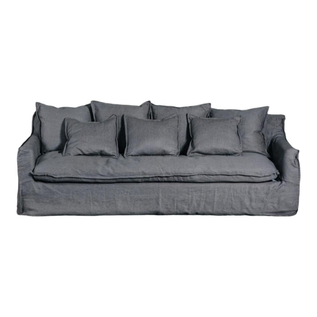 Sofa Gema 2,2 Mts Gris con funda-0