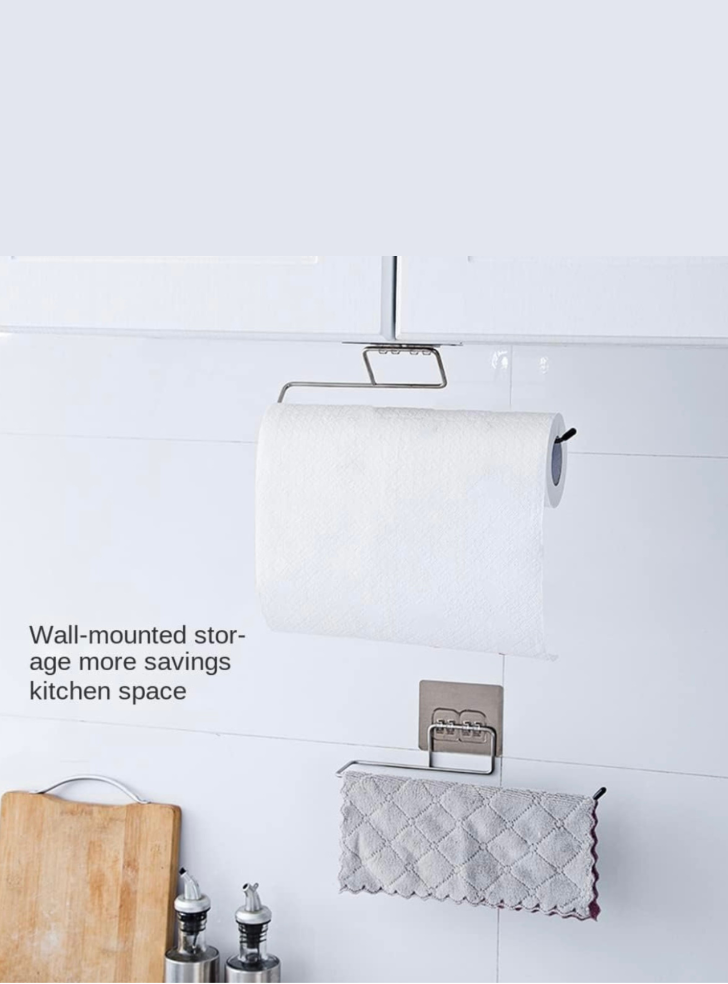 Soporte Toallero Metálico Adhesivo Cocina O Baño Toalla Nova-3