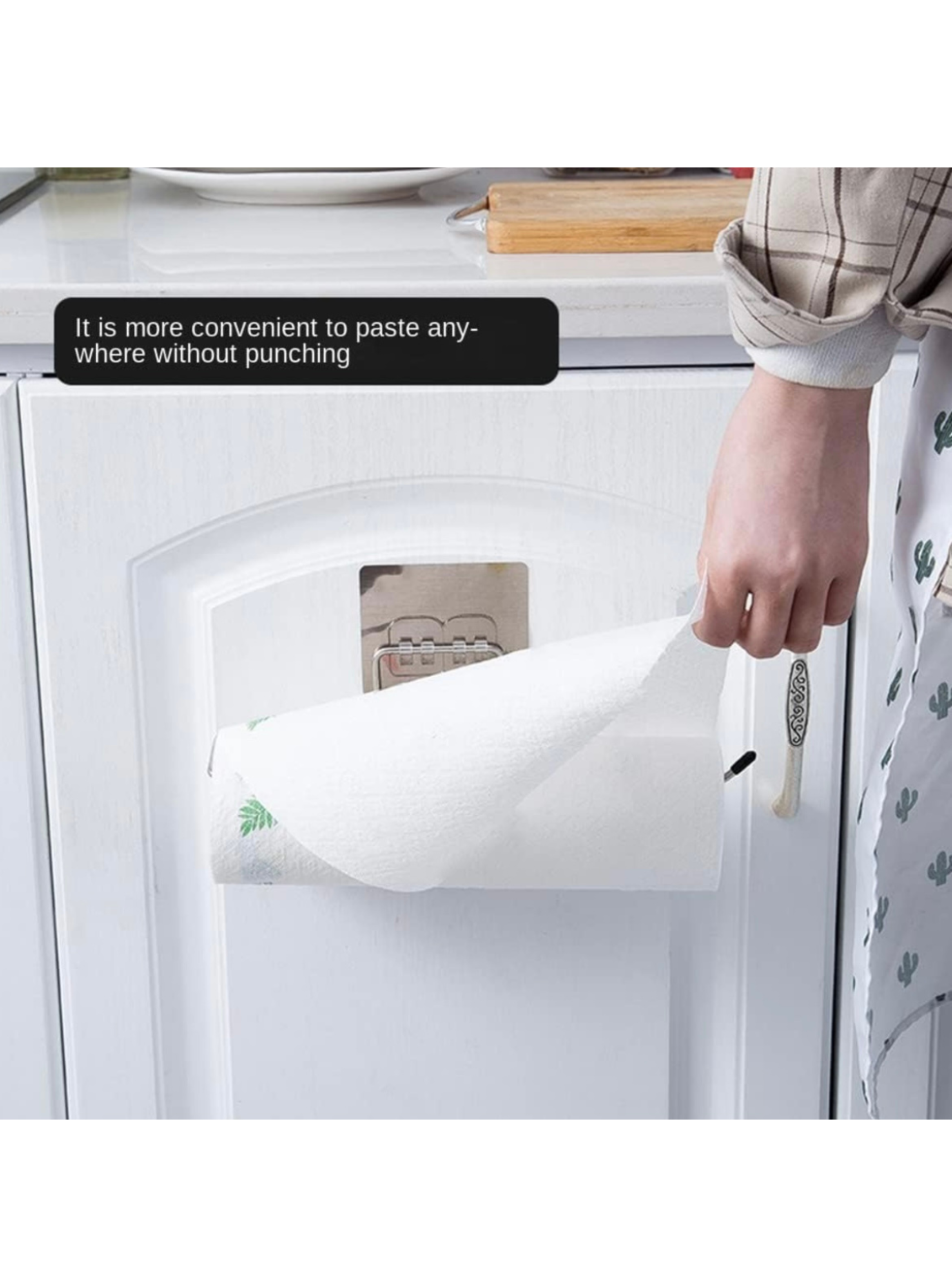 Soporte Toallero Metálico Adhesivo Cocina O Baño Toalla Nova-5