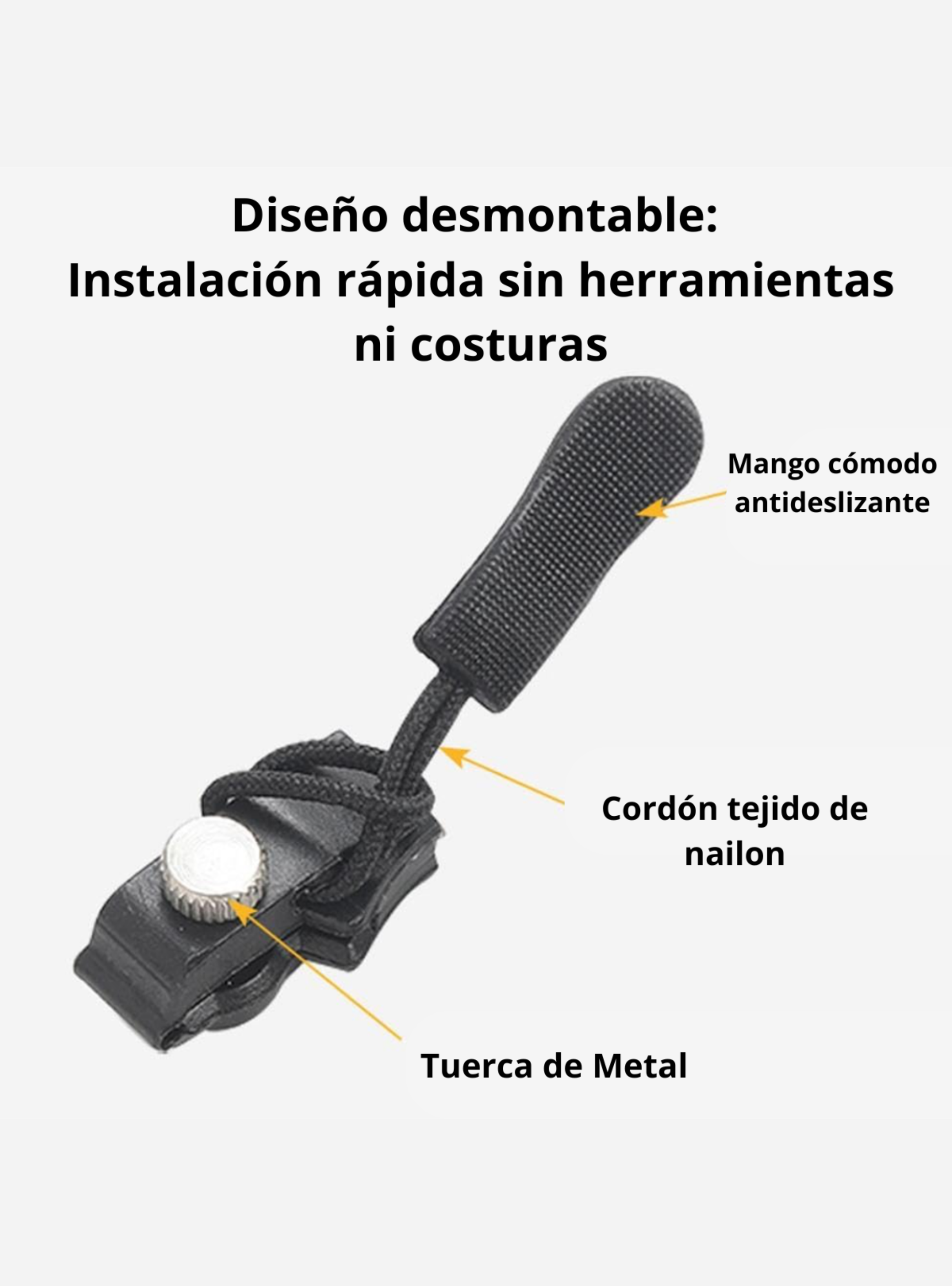 Carro Cremallera Automática Reparación Instantánea Pack 3-4