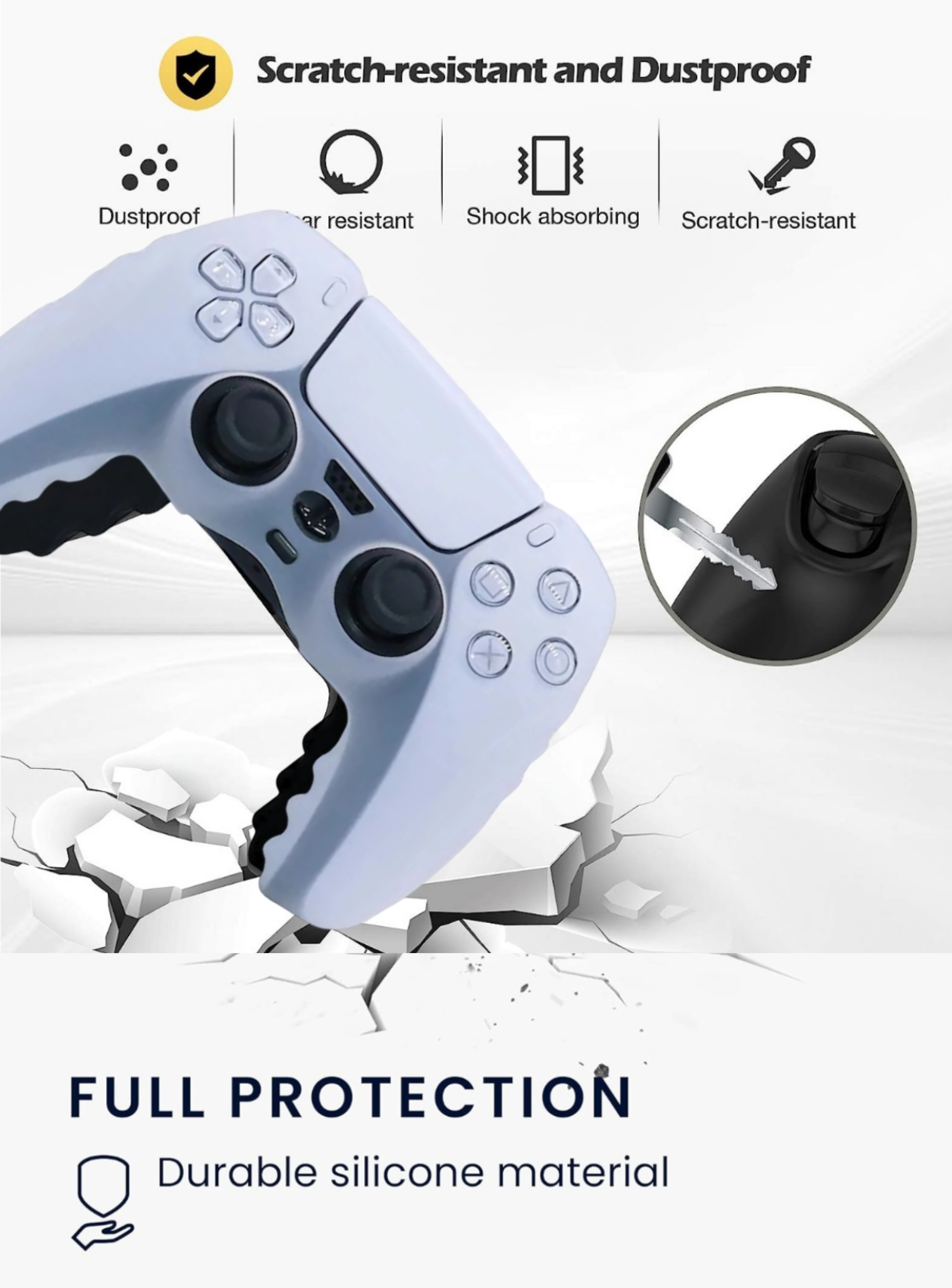 Funda Carcasa Case Silicona Ps5 Para Control Playstation 5-1