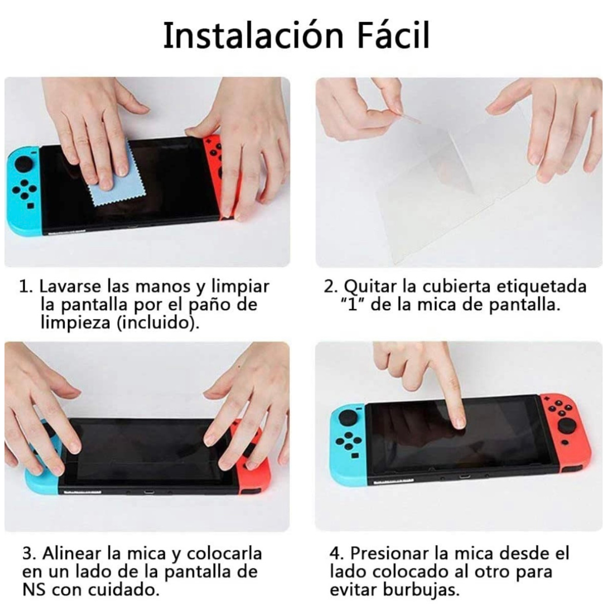 Lamina Protectora Mica Pantalla Nintendo Switch Oled-3