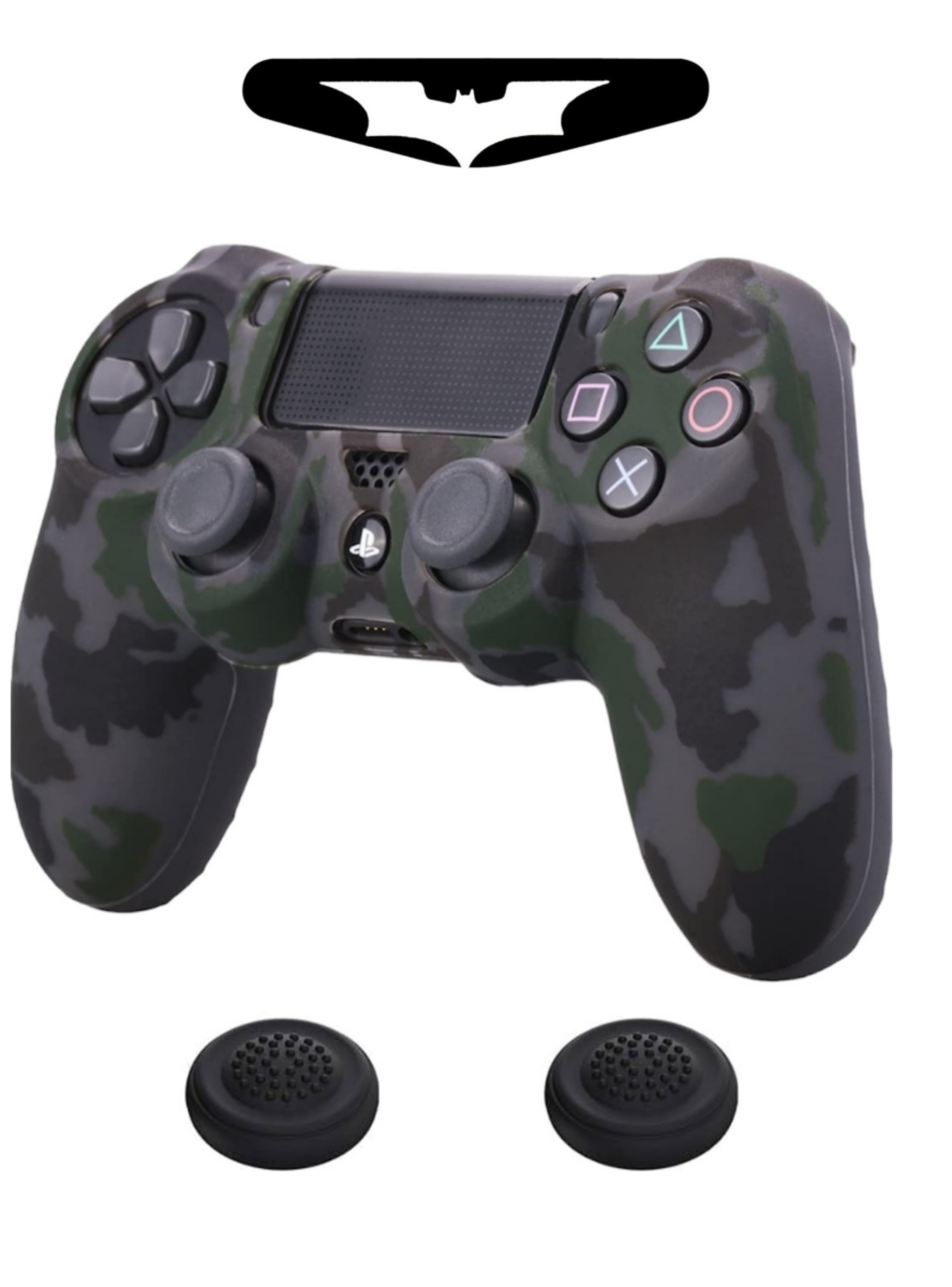Funda De Silicon Control Playstation 4 Camuflaje con Grips-1