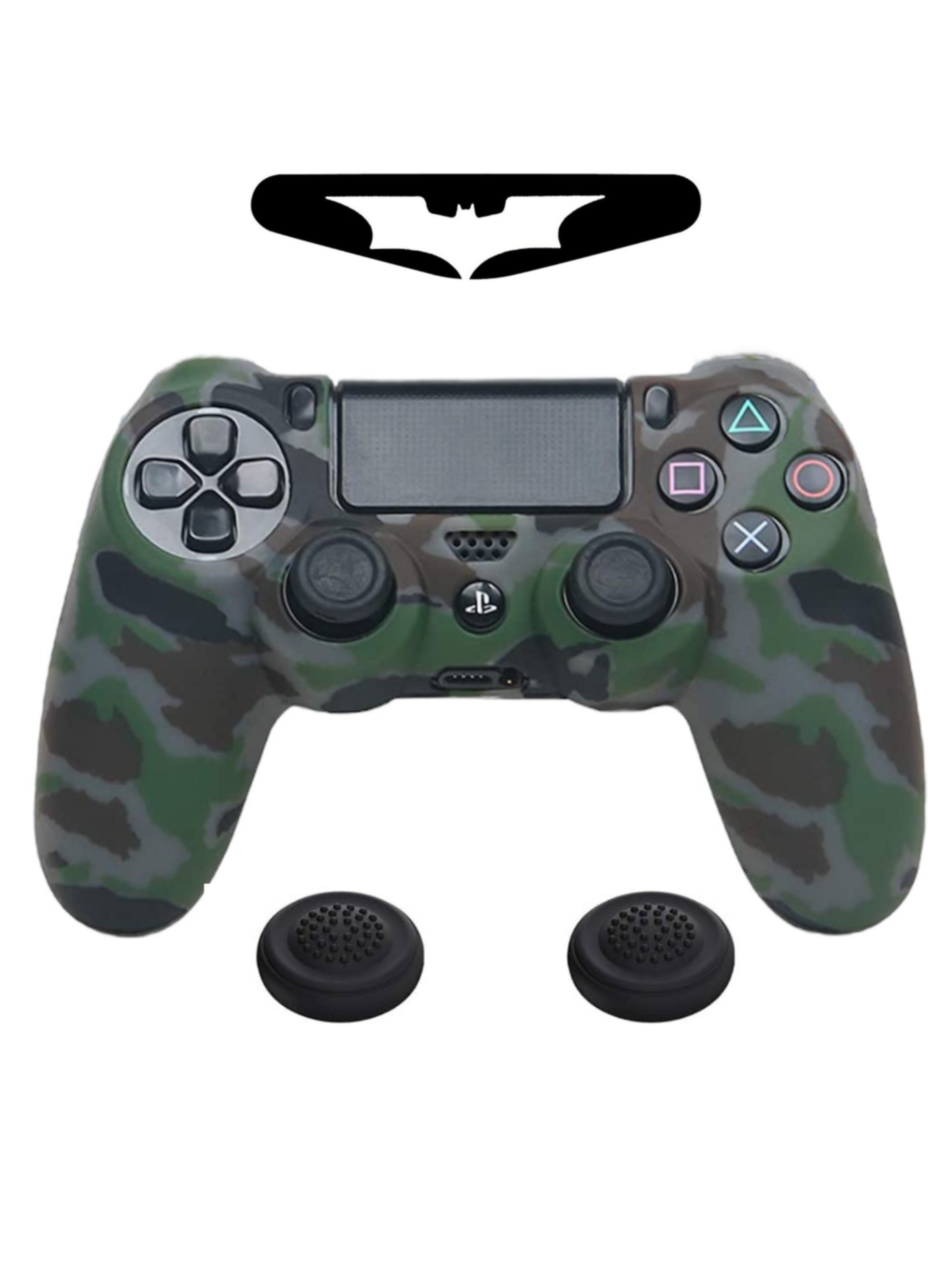 Funda De Silicon Control Playstation 4 Camuflaje con Grips-2