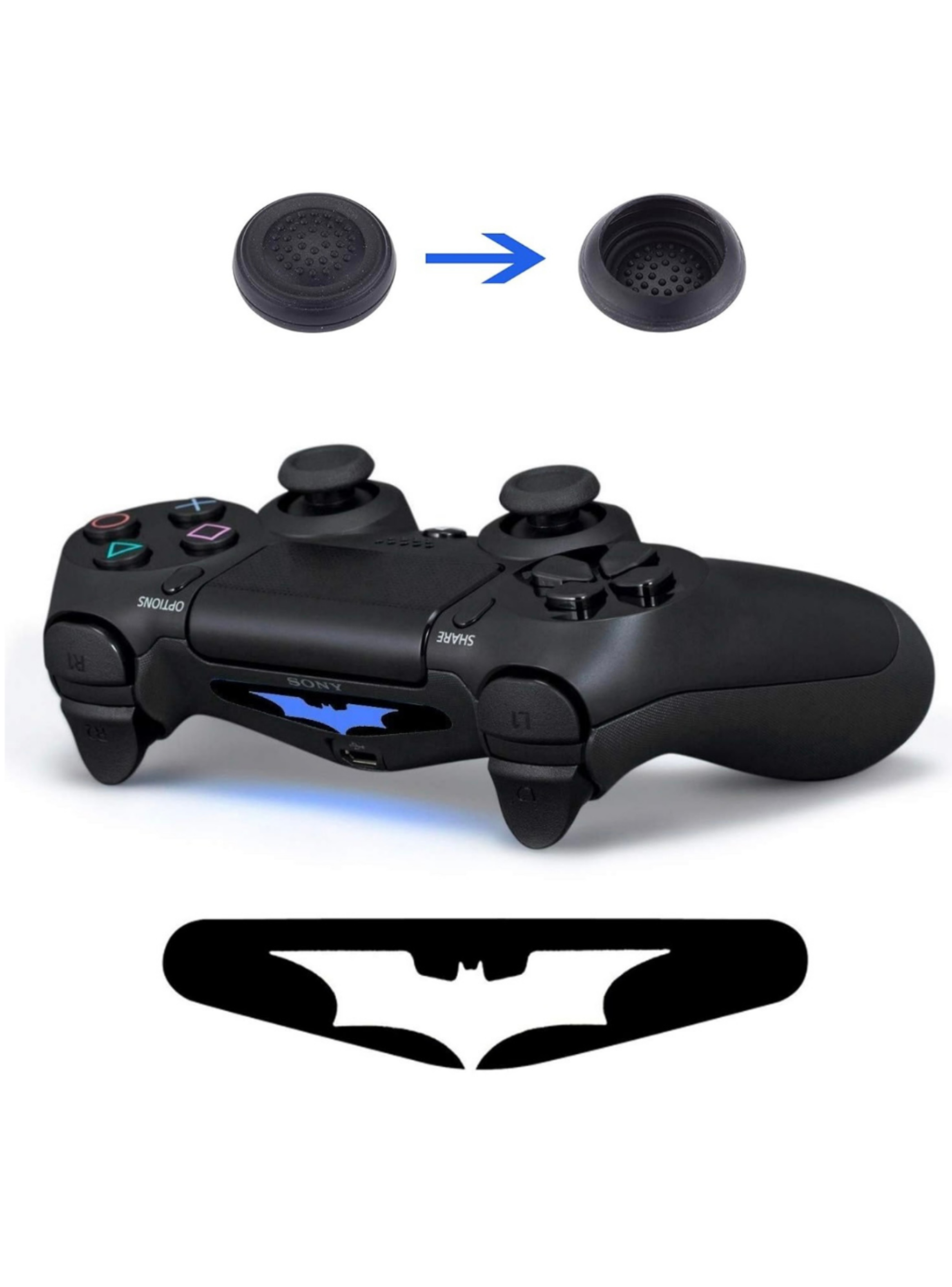 Funda De Silicon Control Playstation 4 Camuflaje con Grips-3
