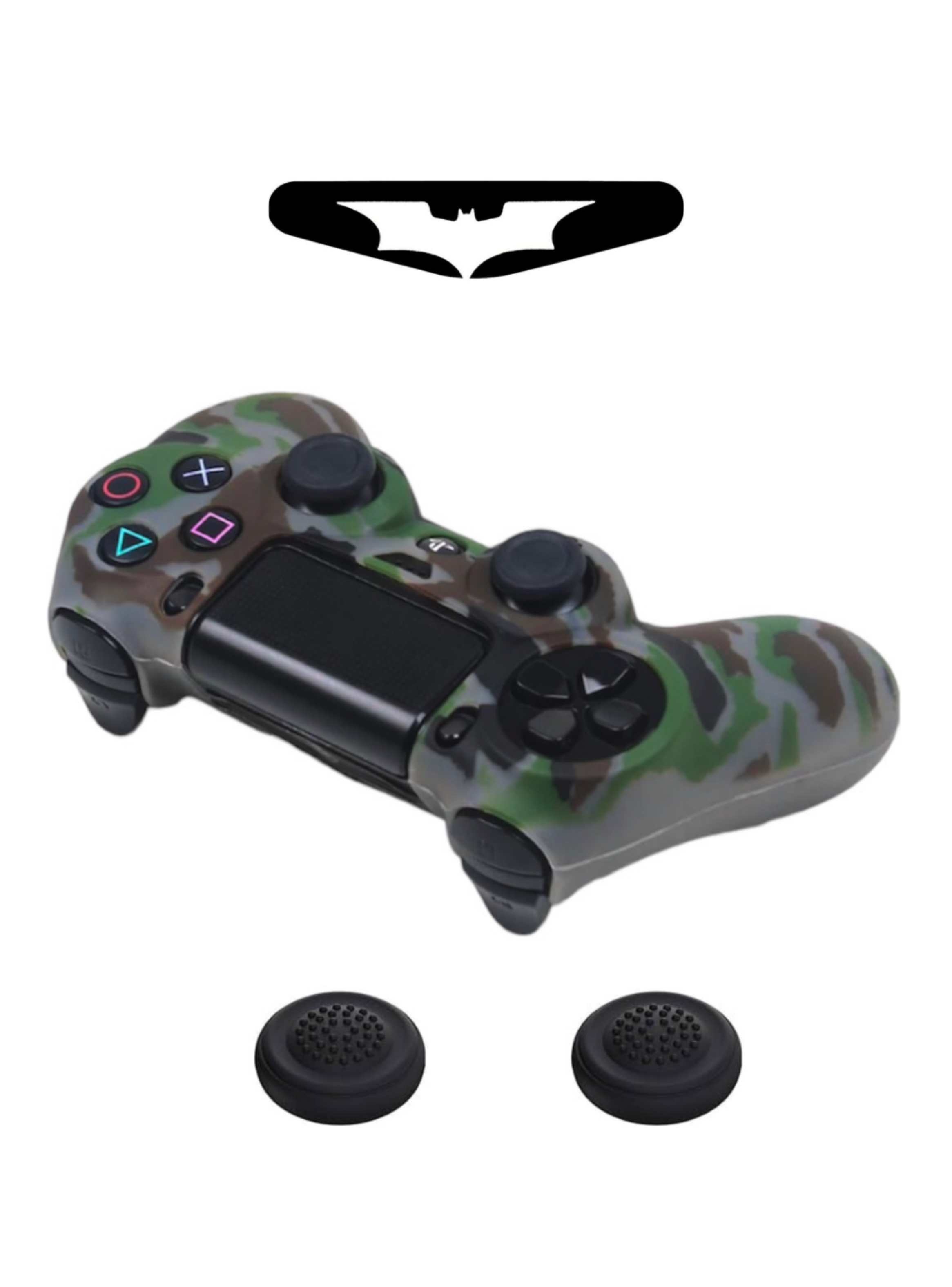 Funda De Silicon Control Playstation 4 Camuflaje con Grips-4