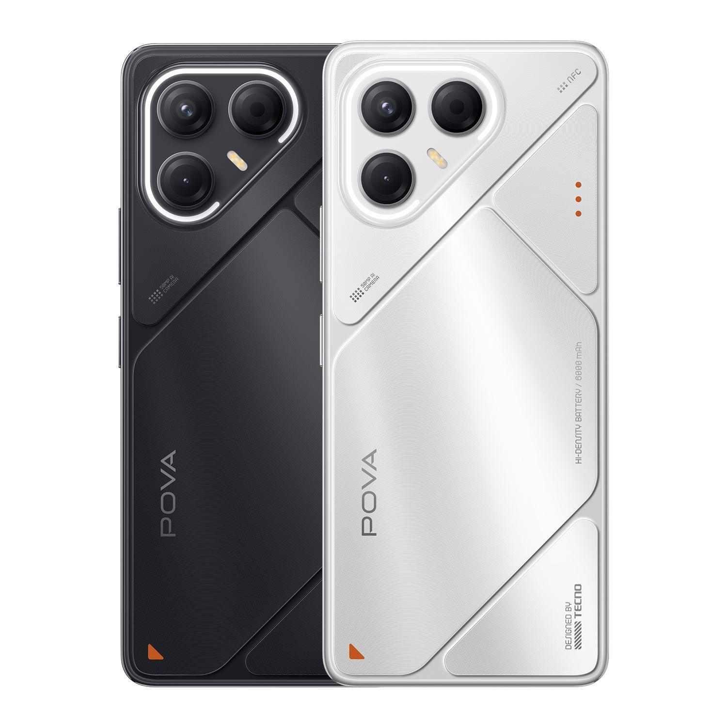 Celular Tecno Pova 7 5g 256gb + 8gb Magic Silver Plateado Blanco-5