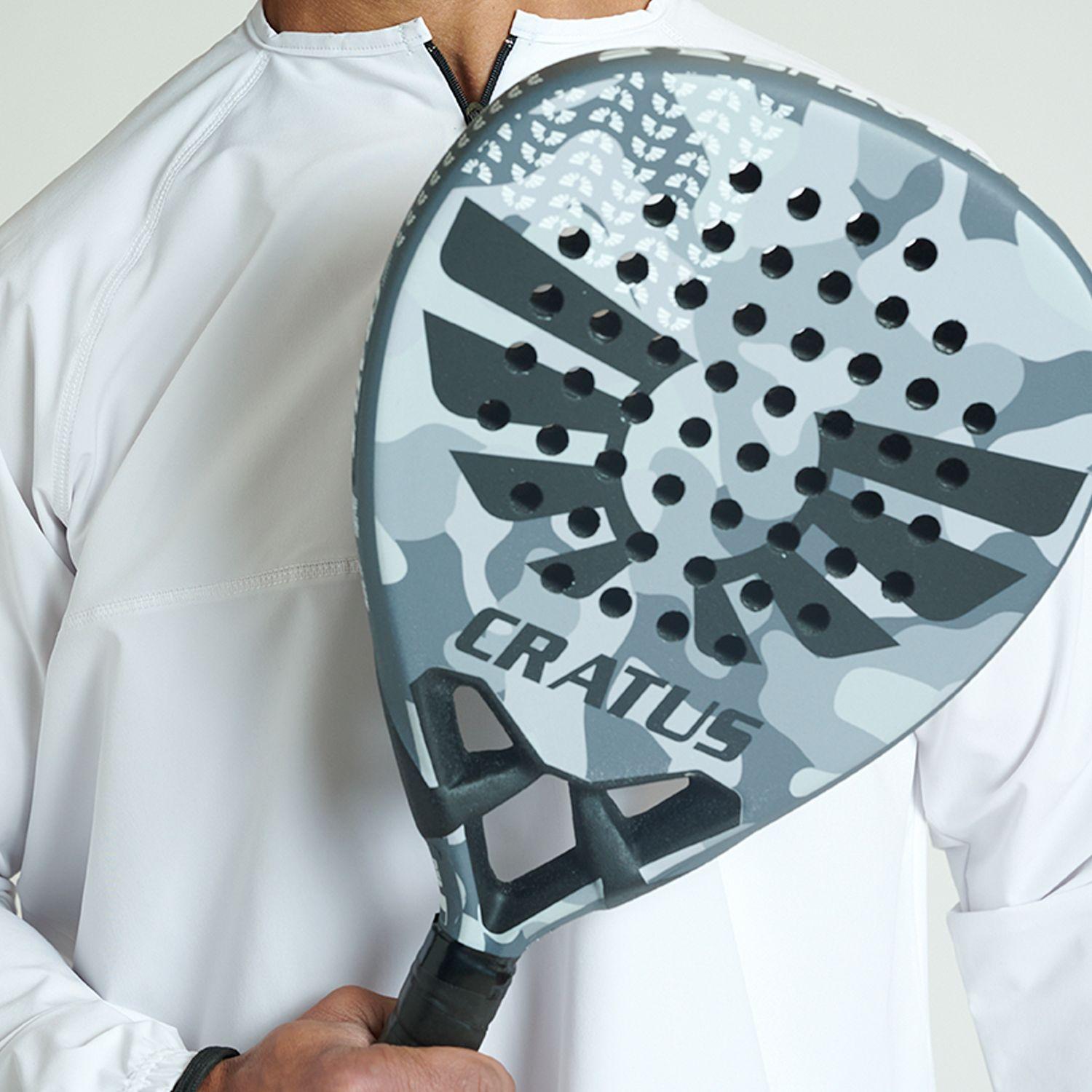 Pala Pádel Pro - Cratus Black Militar-4