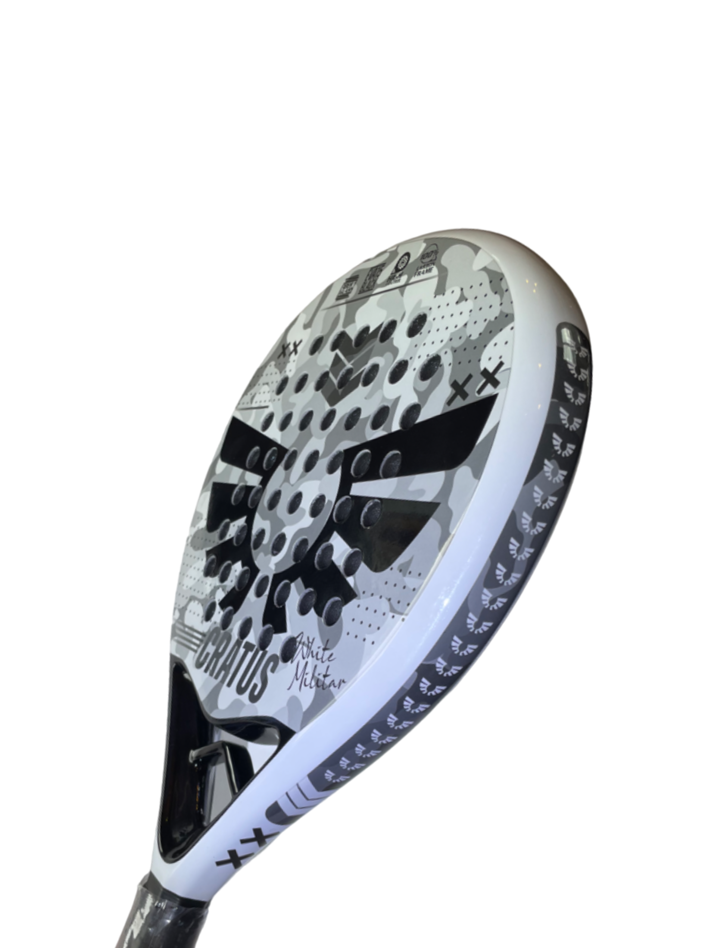 Pala Pádel Pro - Cratus White Militar-2