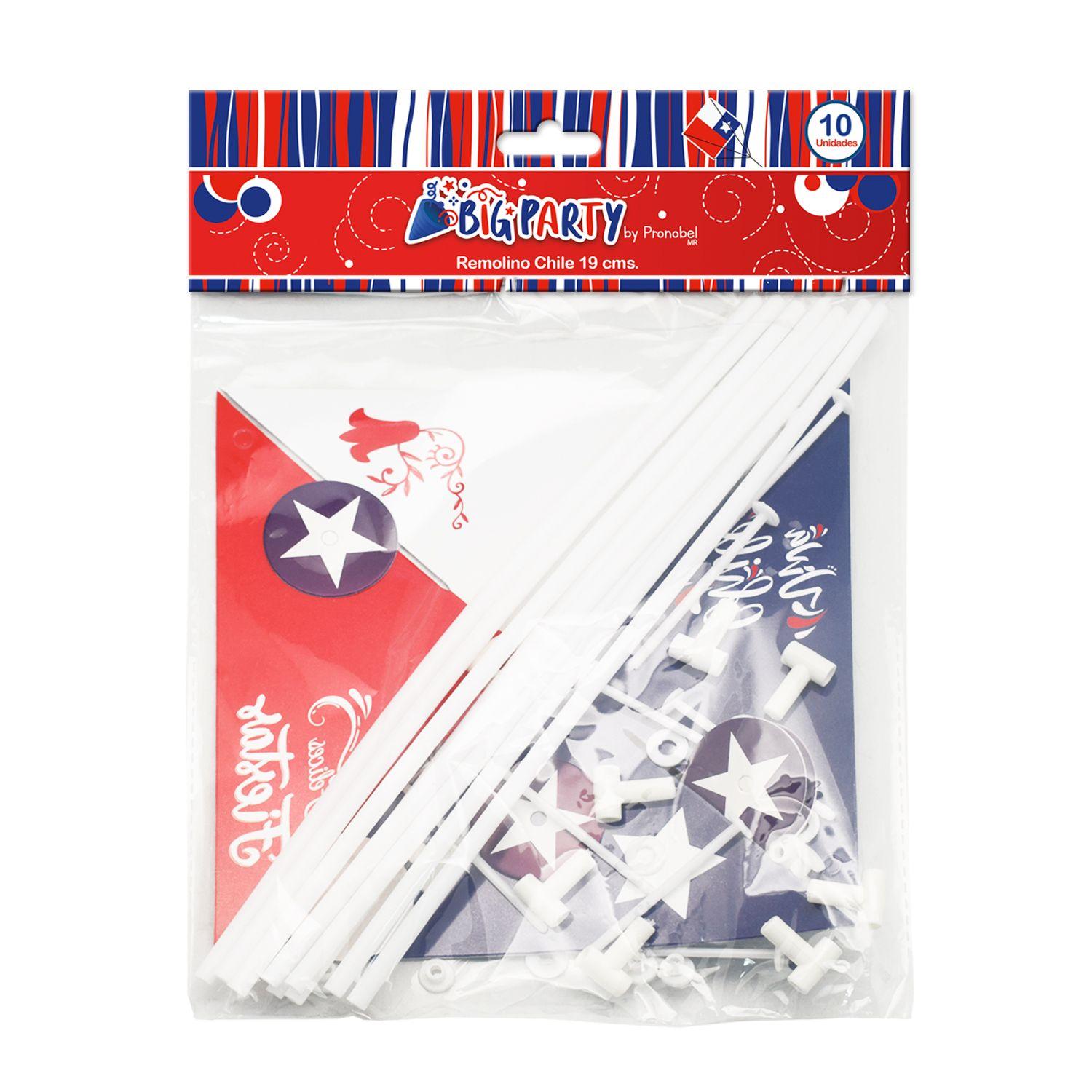 Remolino Chile 14 cm 10 unidades Big Party-1