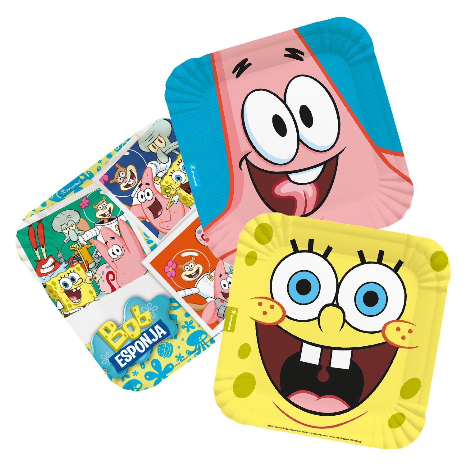 Set Cumpleaños Bob Esponja para 6 Personas Pronobel-4