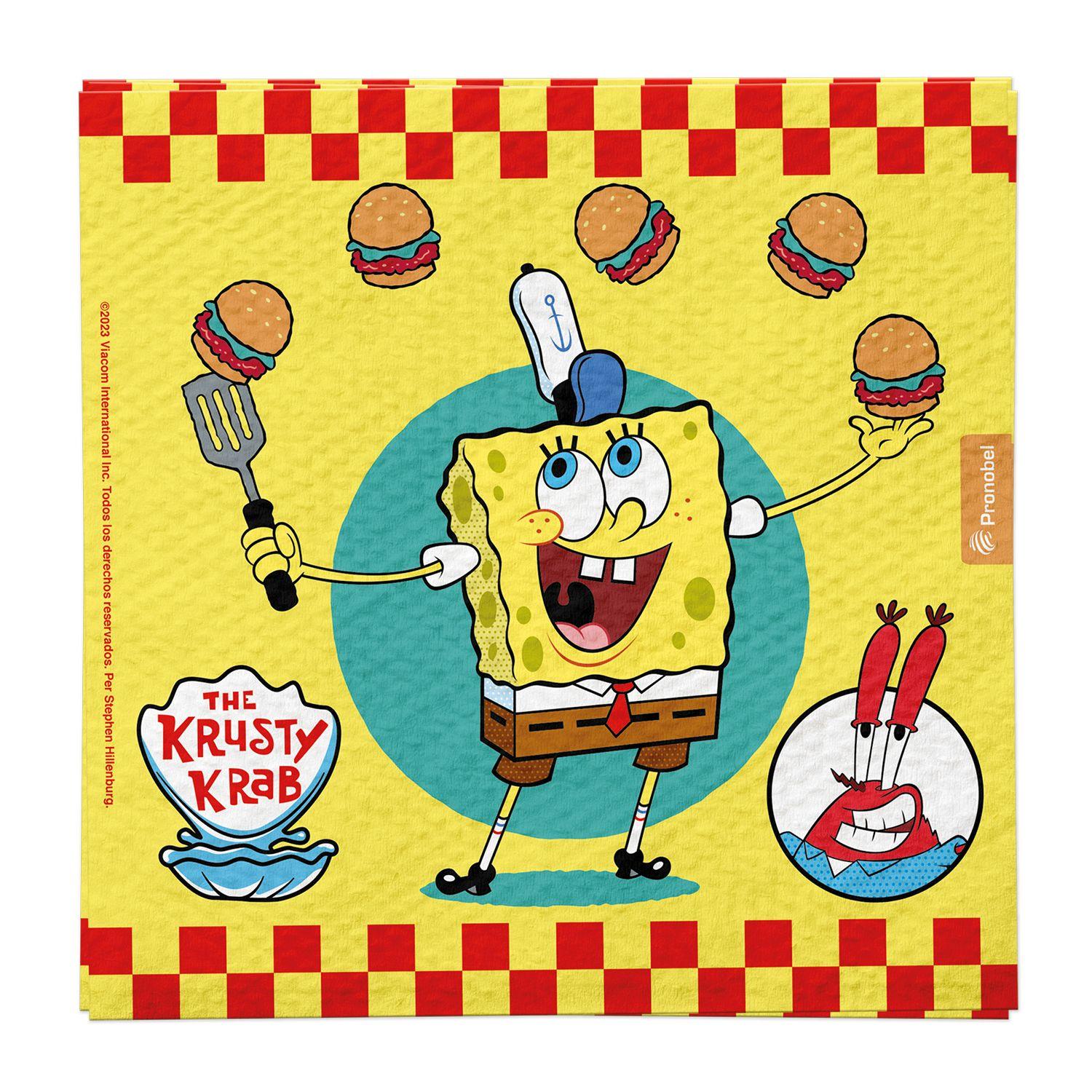 Set Cumpleaños Bob Esponja para 6 Personas Pronobel-6