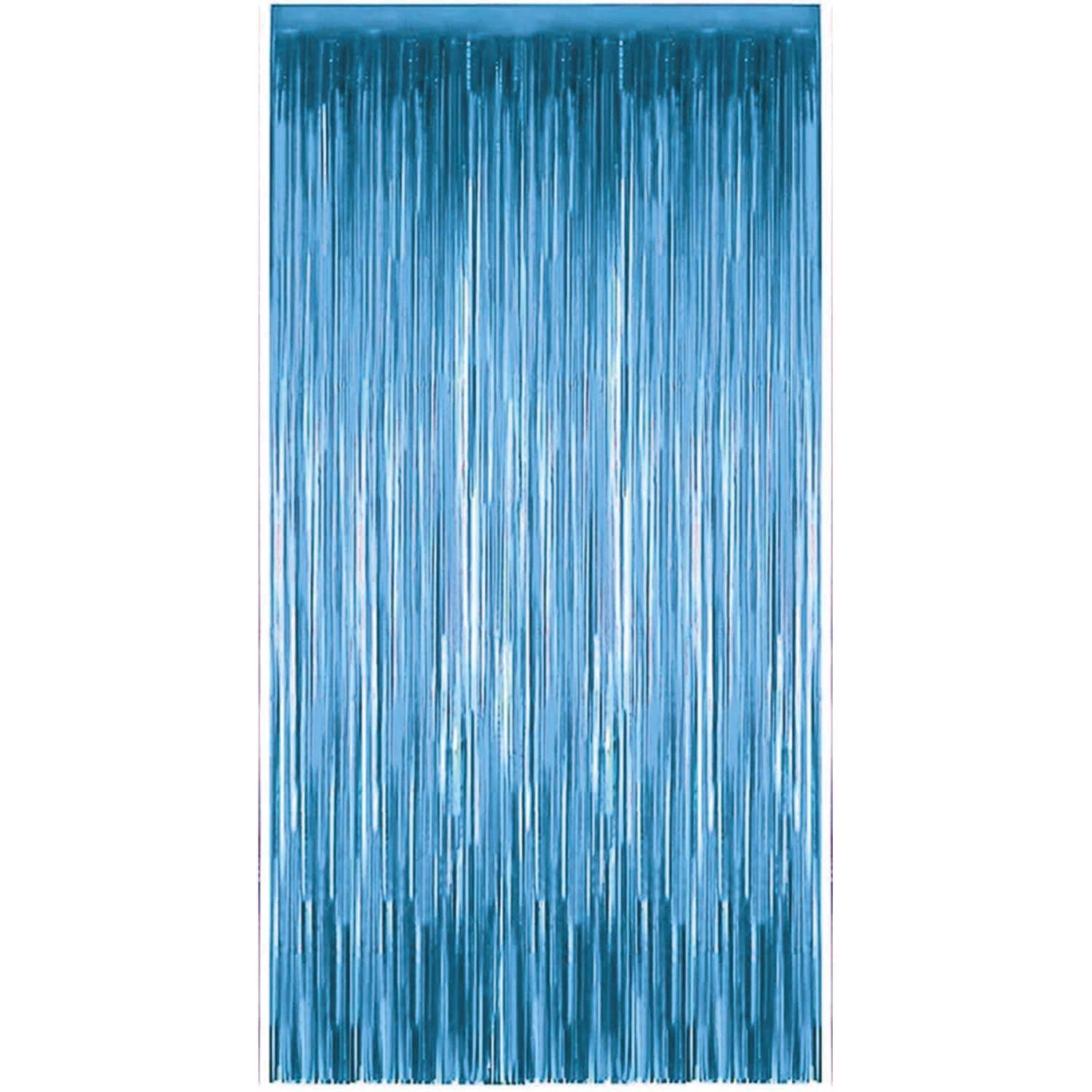 Cortina Holográfica Celeste 2,5 metros Big Party-1