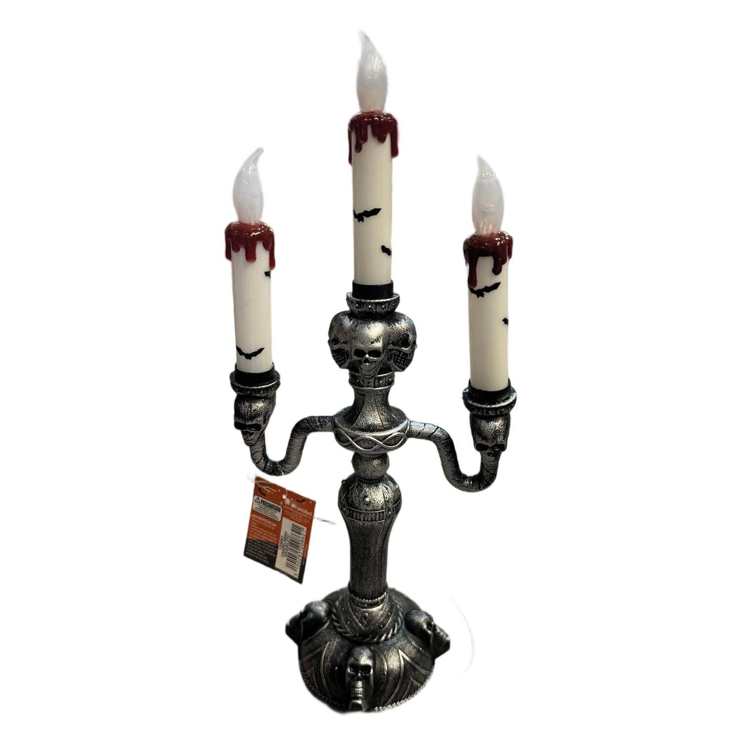 Candelabro Led Esqueleto Halloween Big Party-0